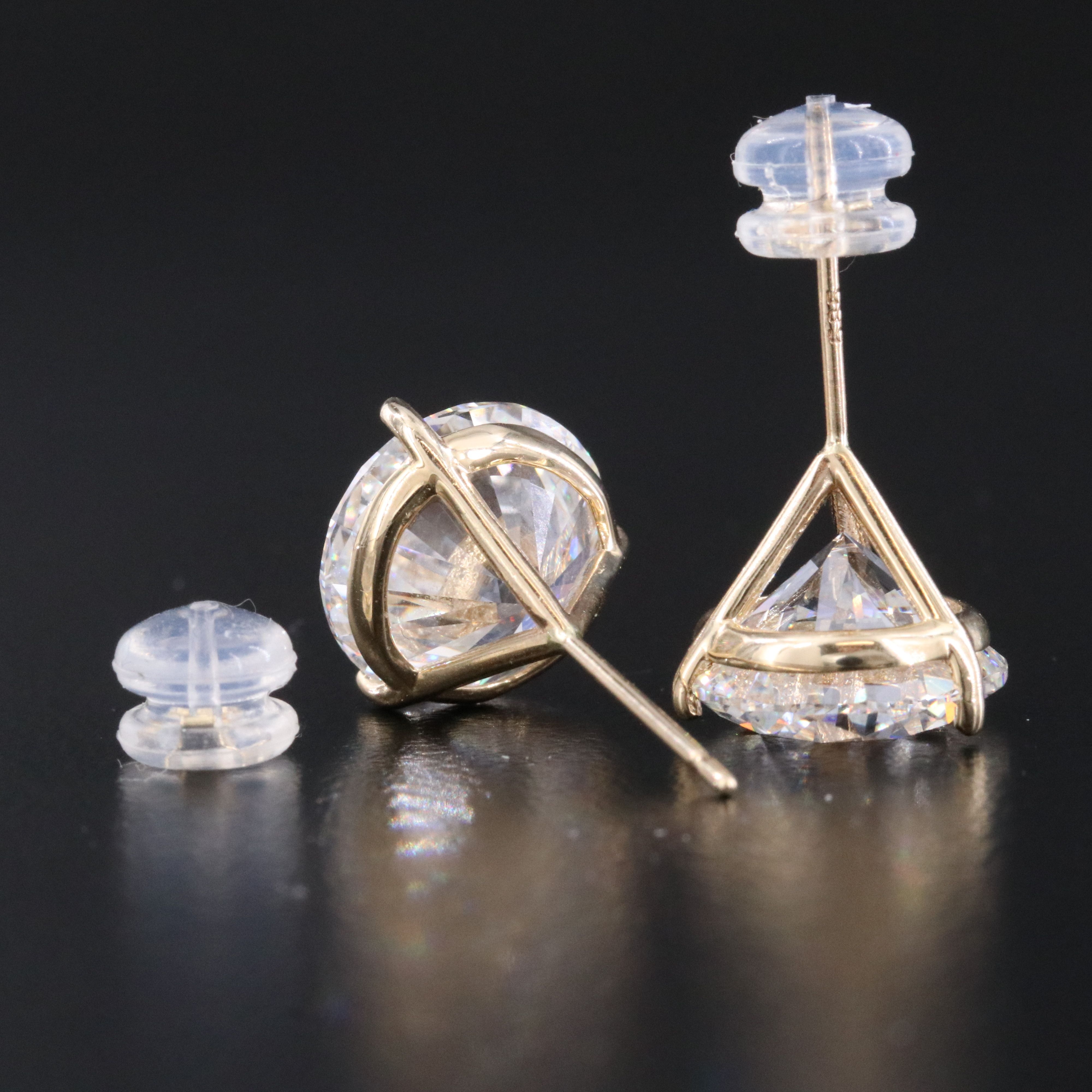 14K 10.00 CTW Lab Grown Diamond Stud Earrings