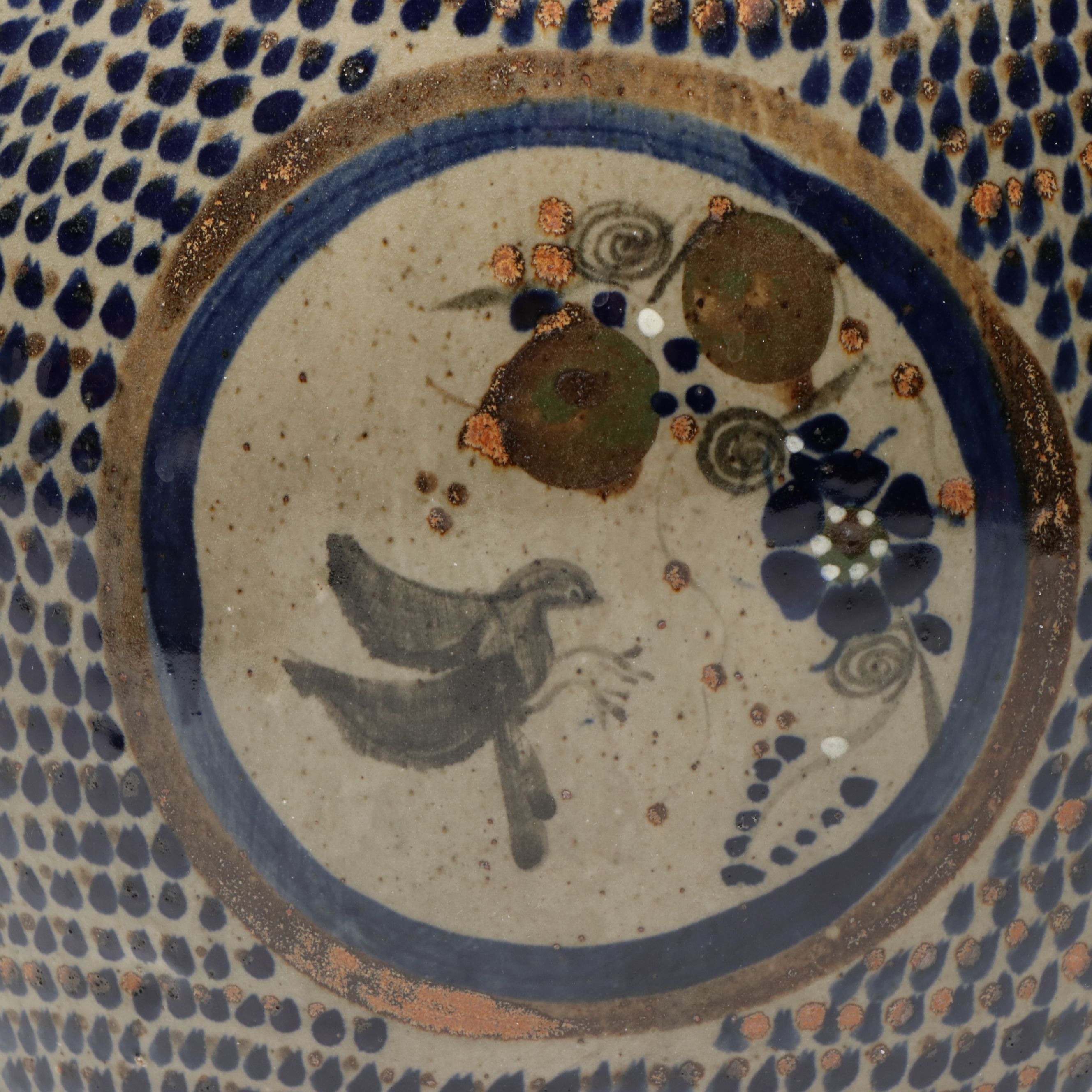 Mexican Tonala Pottery Chicken, Vase and More Glazed Stoneware