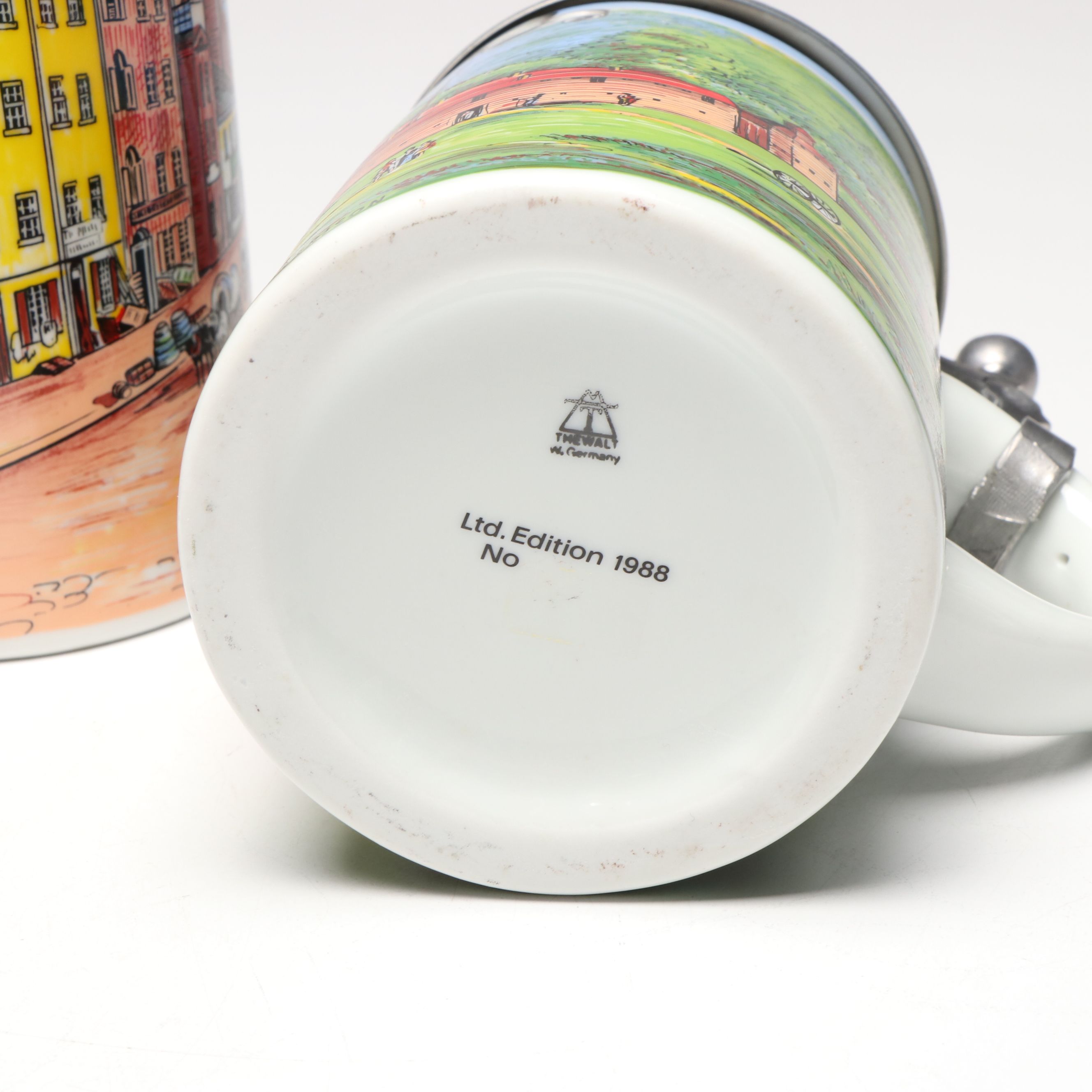 Westerwald Team Architectural Stein and Thewalt Cincinnati Landmark Beer Steins