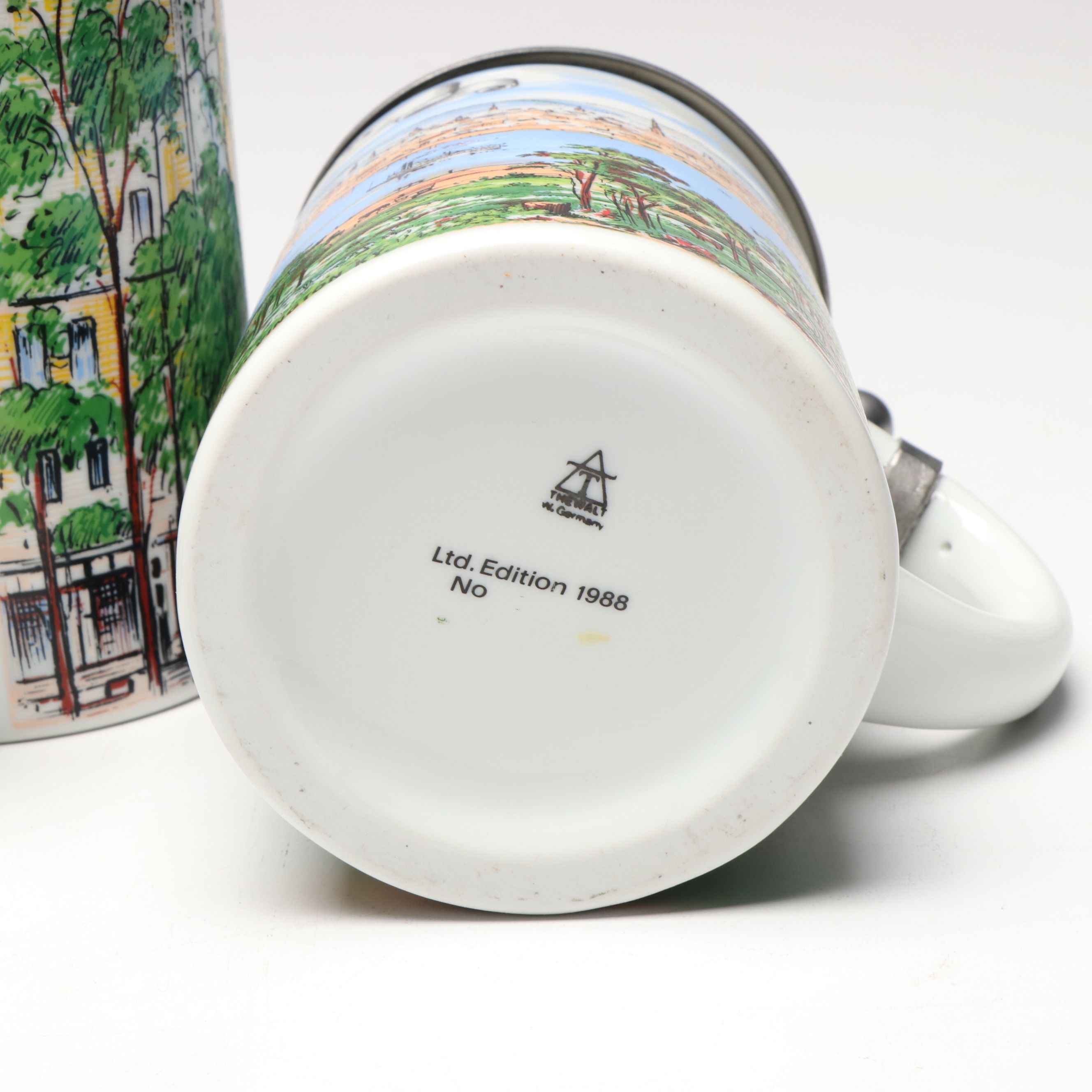 Westerwald Team Architectural Stein and Thewalt Cincinnati Landmark Beer Steins