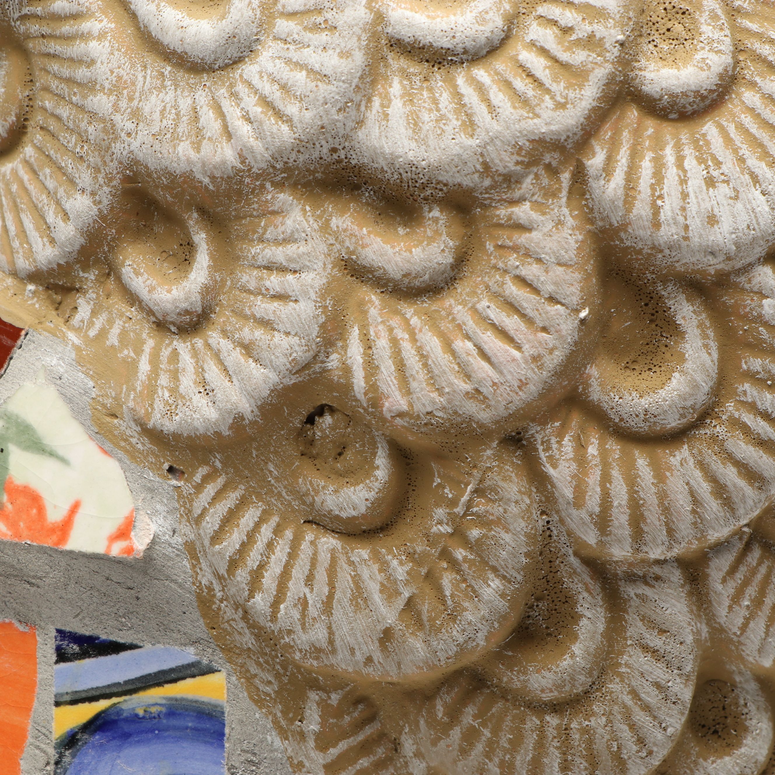 Ceramic Mosaic Owl Garden Sculpture