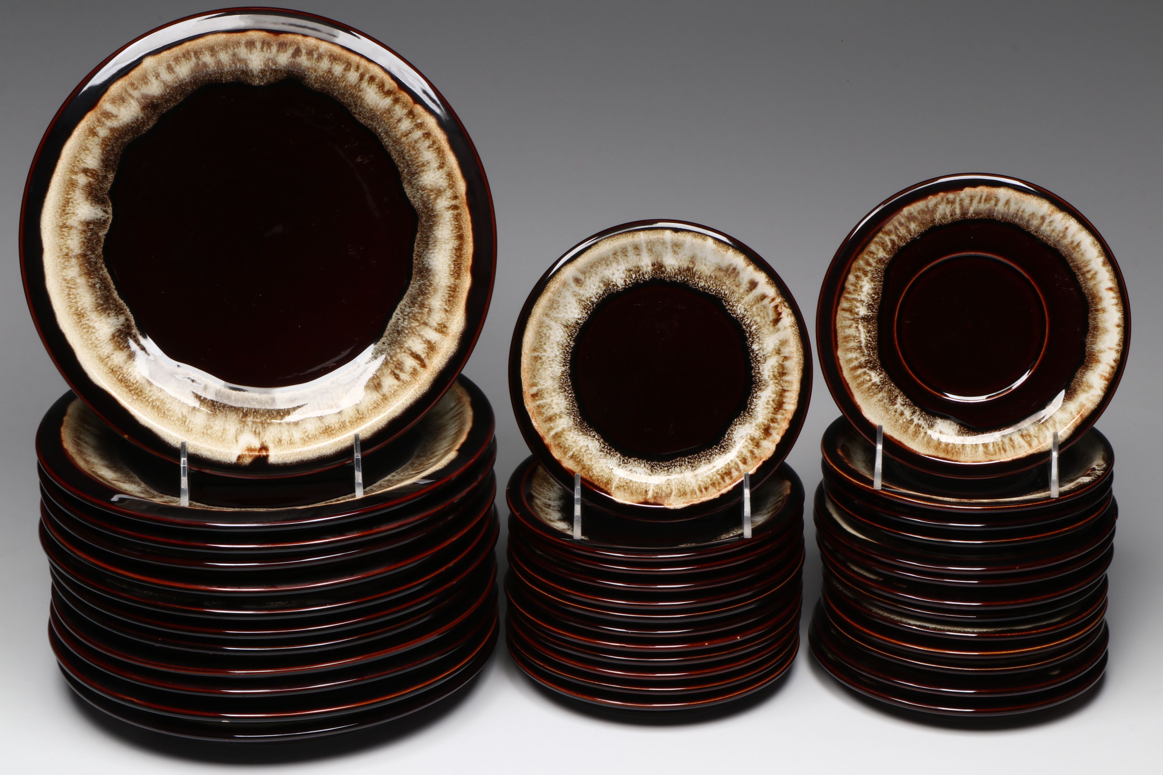 Pfaltzgraff "Gourmet Brown" Dinnerware and Pitcher, 1950-1987