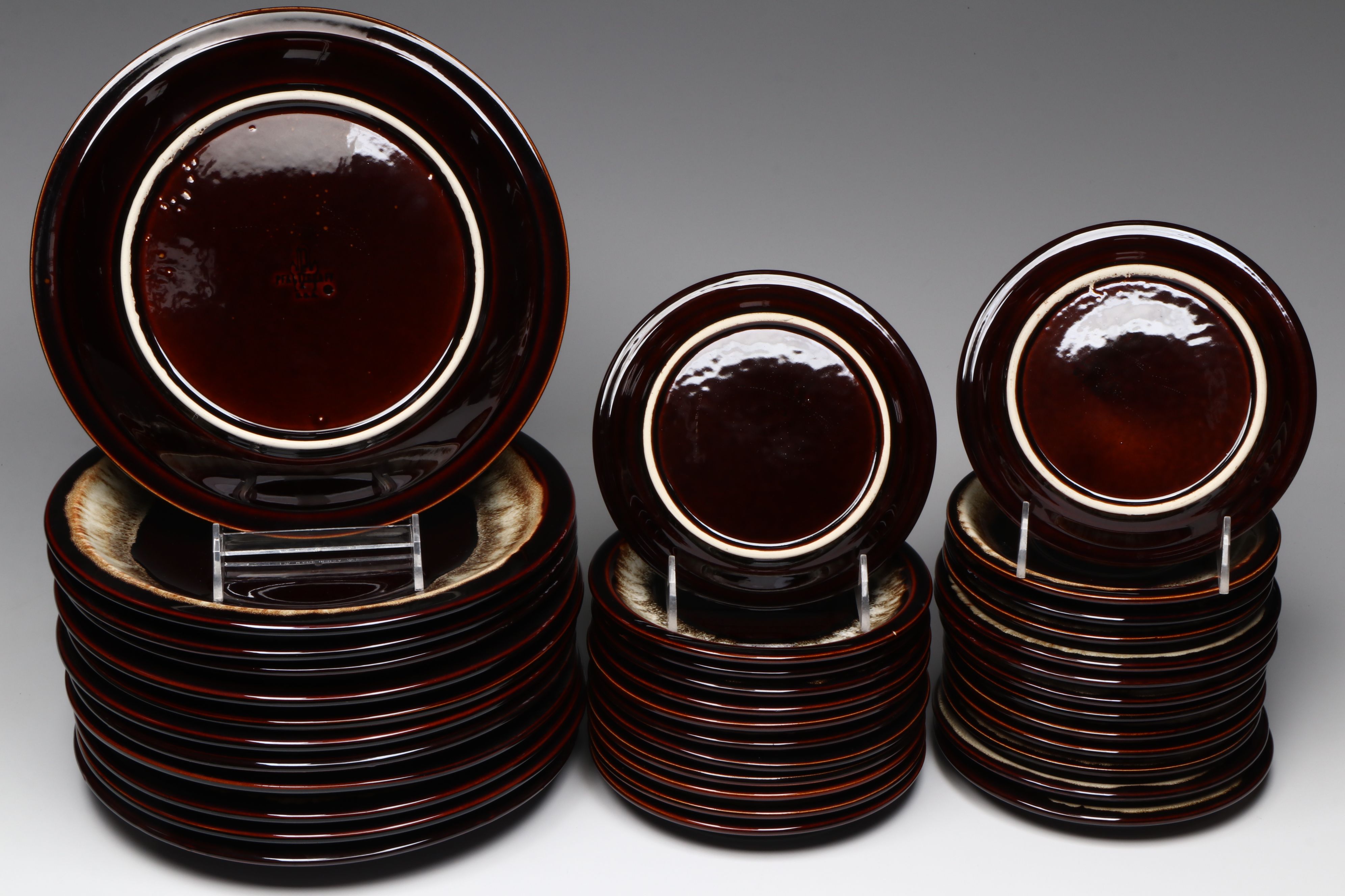 Pfaltzgraff "Gourmet Brown" Dinnerware and Pitcher, 1950-1987