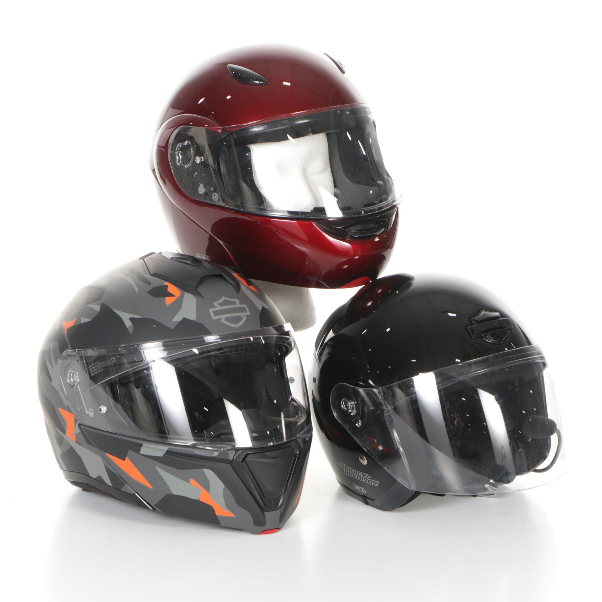 Harley-Davidson "Jet II" Open Face and Other Motorcycle Helmets