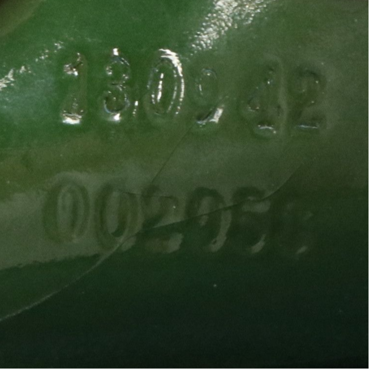 Gucci Small Abbey Boston Shoulder Bag in Beige GG Canvas and Green Leather