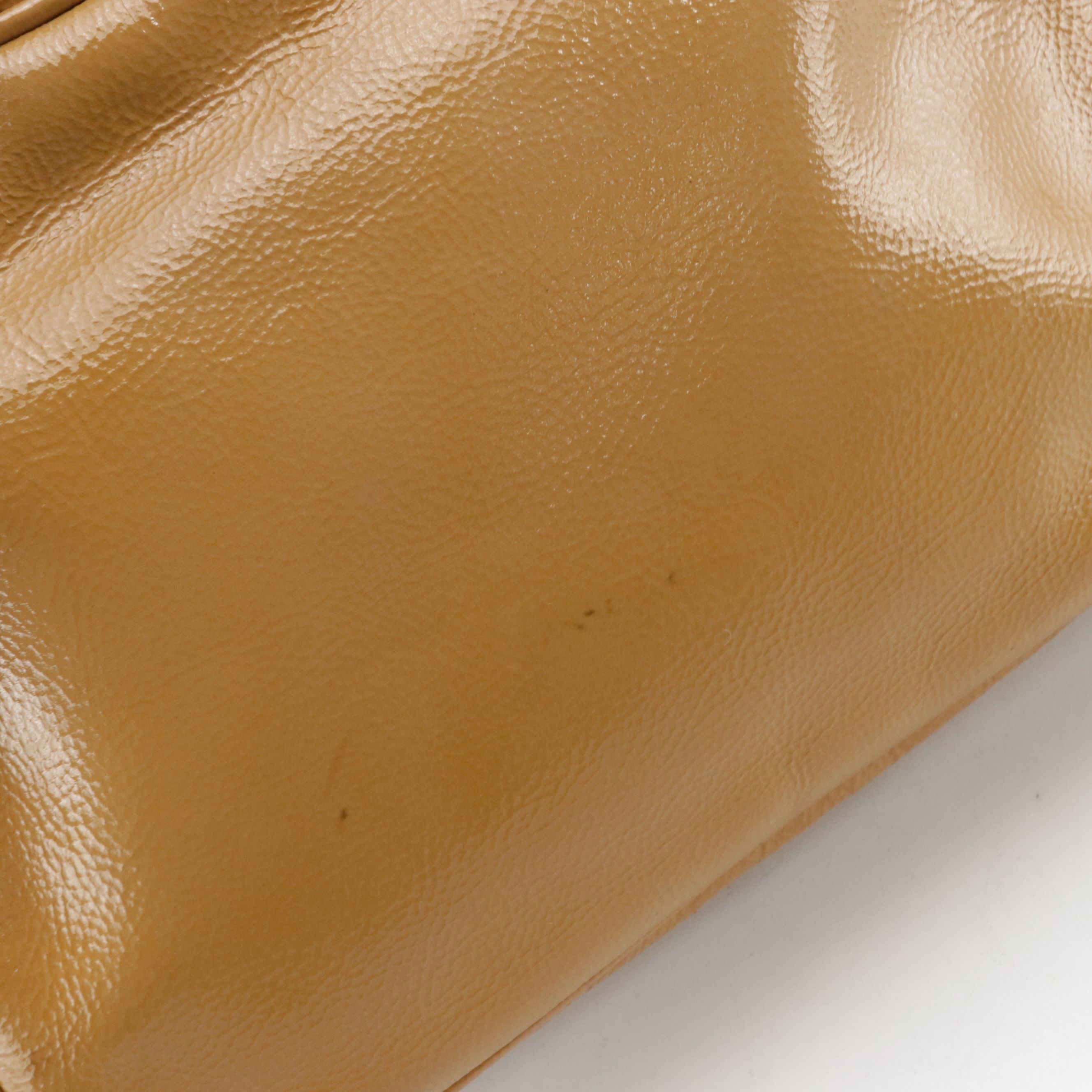 Gucci Soho Disco Camera Bag in Mustard Yellow Patent Leather