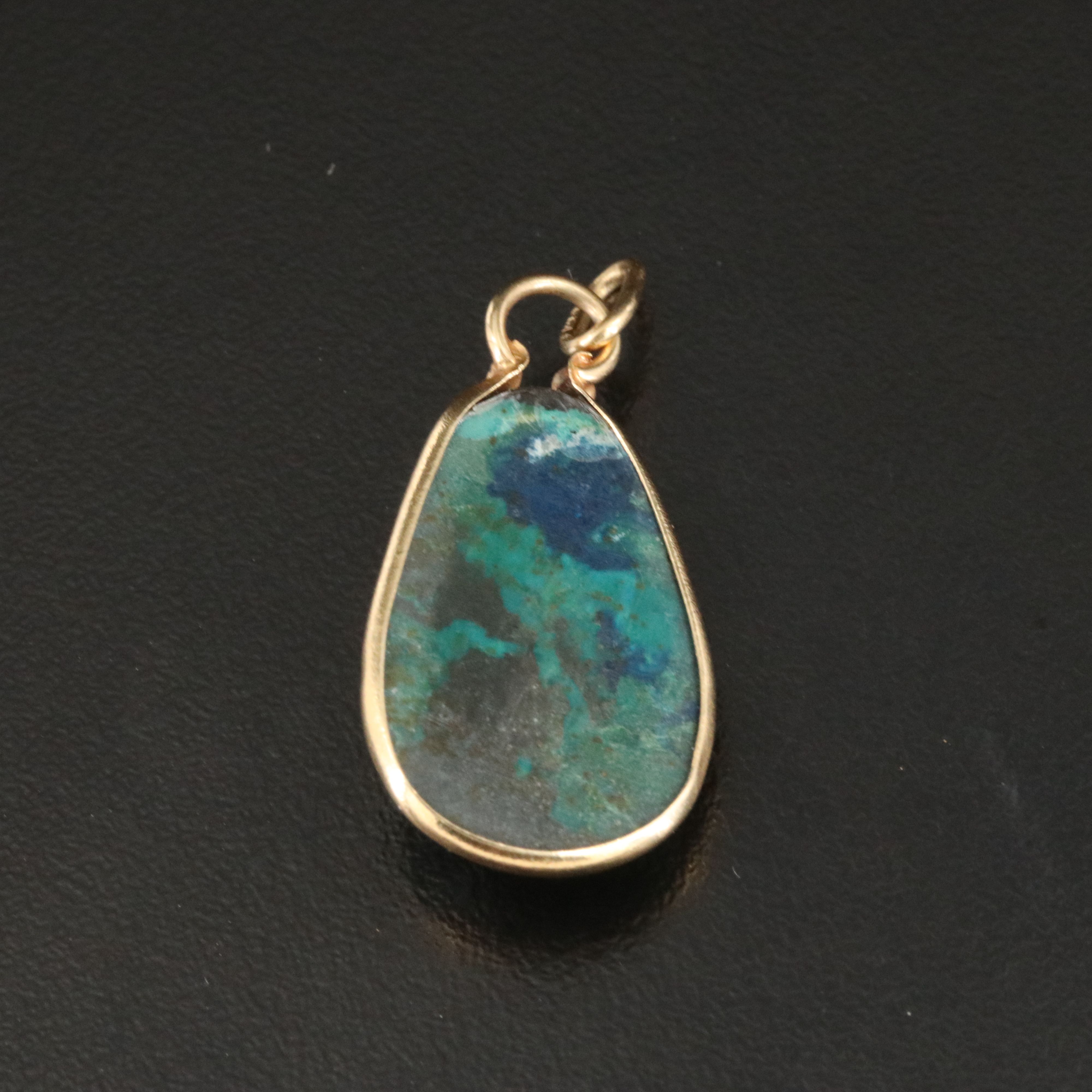14K Eilat Stone Pendant
