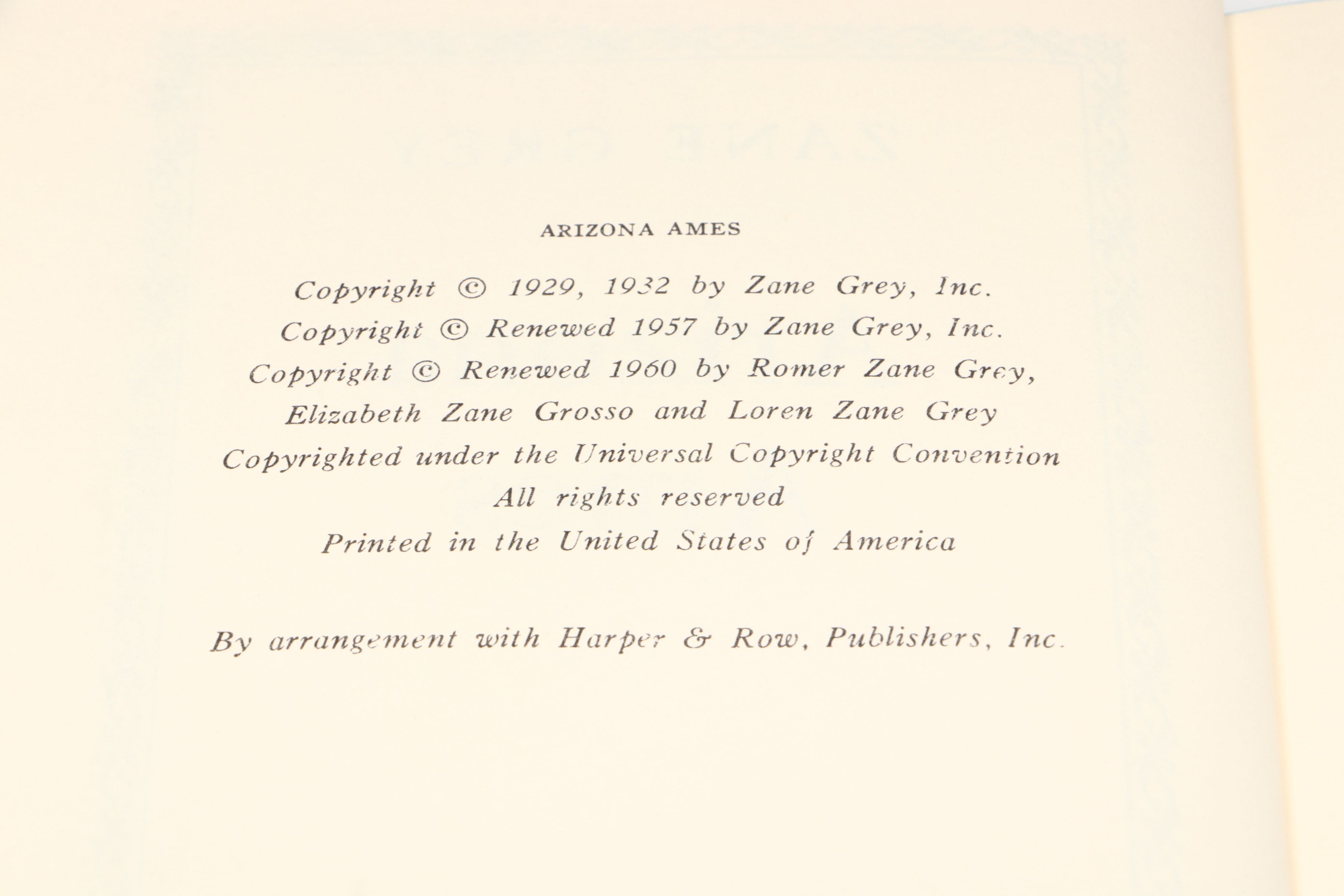 "The Thundering Herd," "Arizona Ames," and More Zane Grey Western Fiction