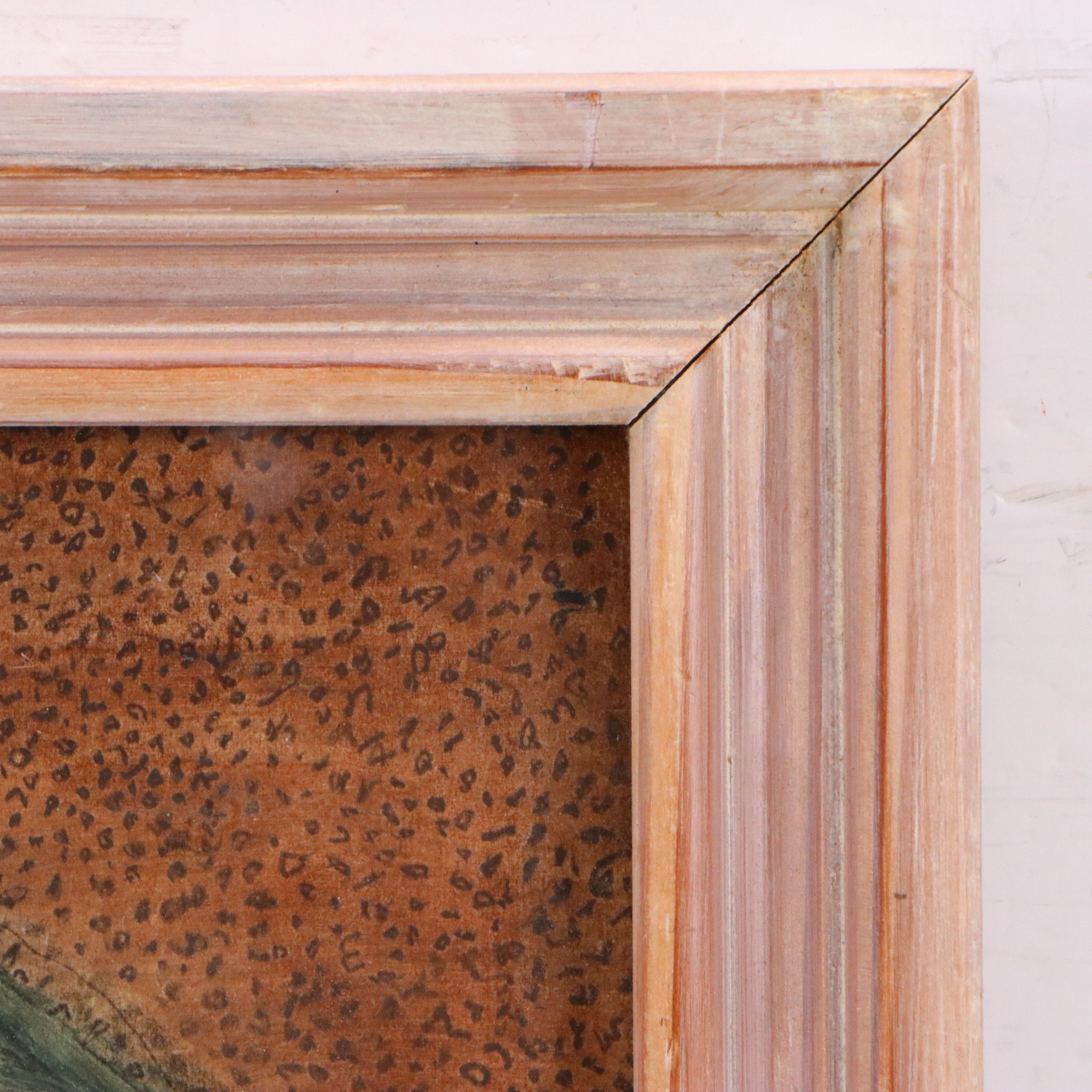 Watercolor Collage with Scrap Fabric, Wallpaper and Sheet Music, 1970