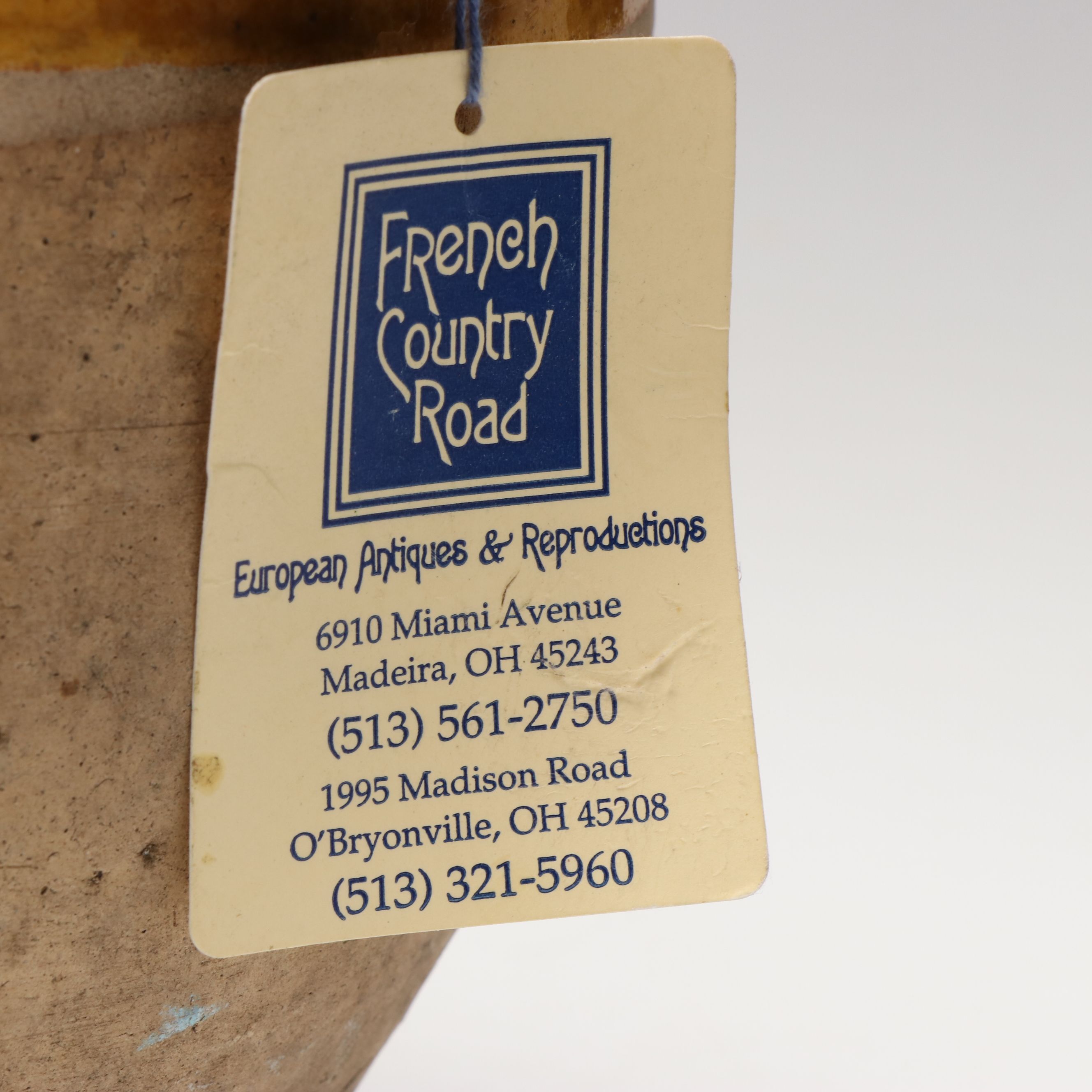 French Provincial Yellow Glazed Stoneware Confit Pot