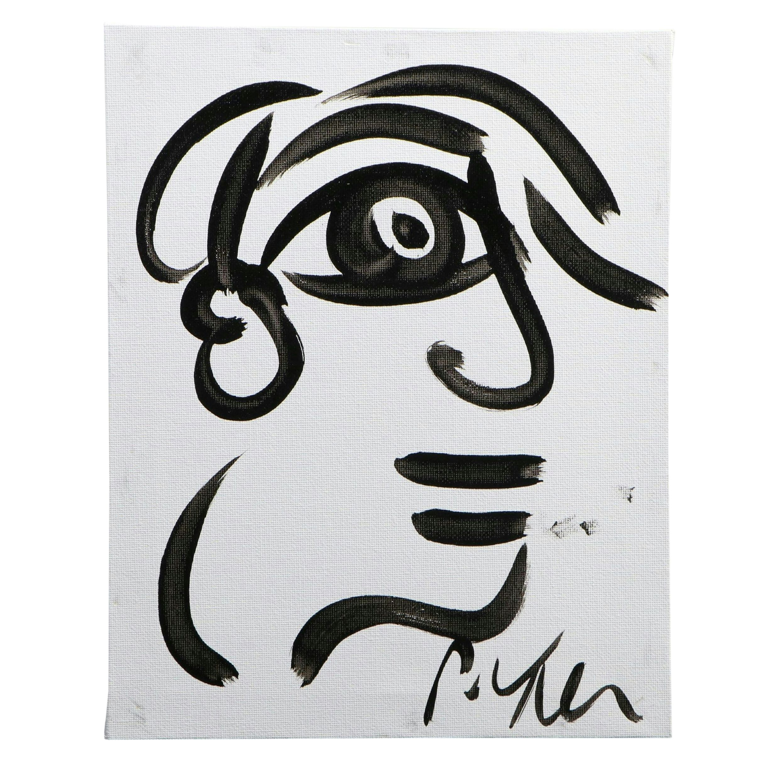 Peter Keil Abstract Acrylic Portrait Painting