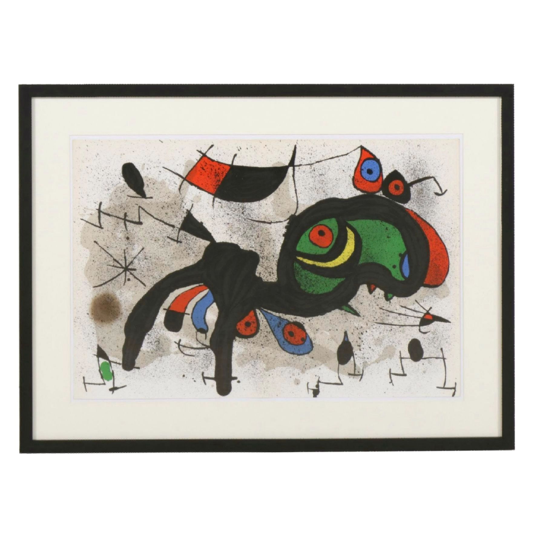 Joan Miró Double-Page Color Lithograph "Le Bélier Fleuri (The Flowering Ram)"