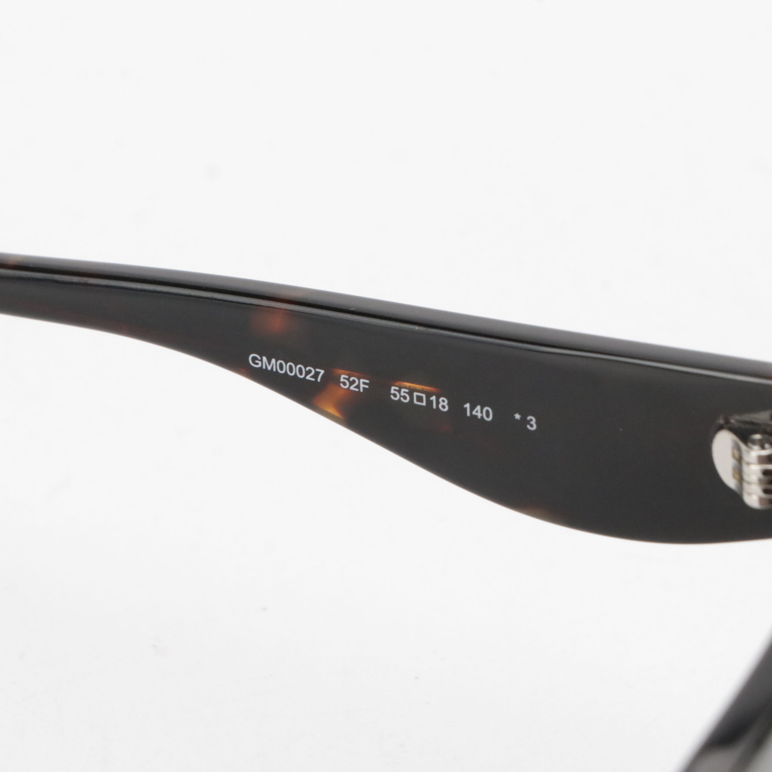 Guess By Marciano GM00027 Embellished Dark Havana Rectangular Sunglasses W/ Box