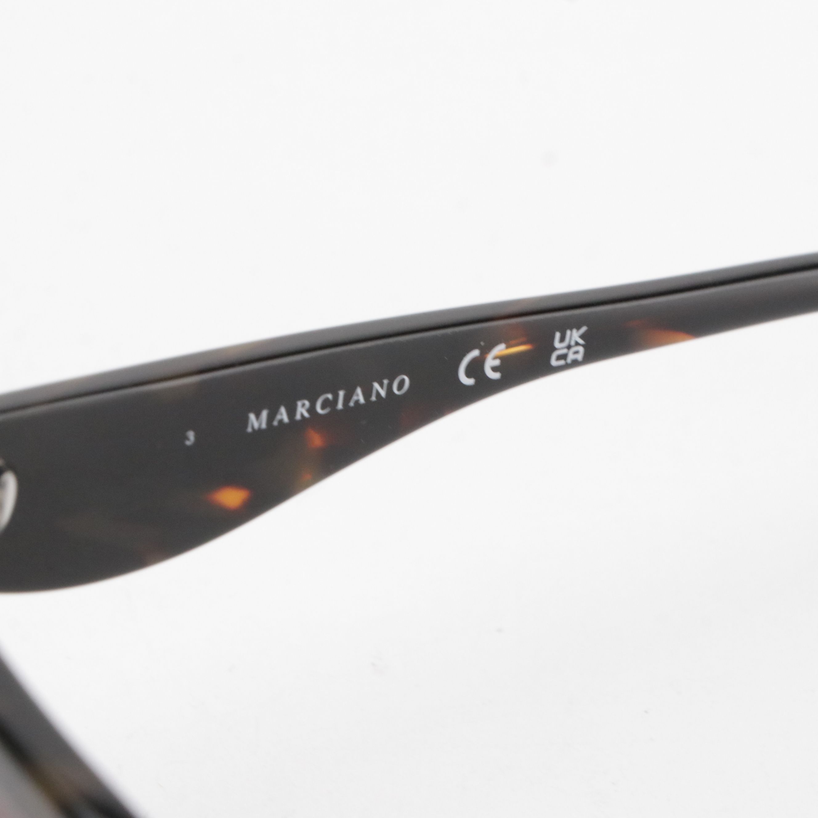 Guess By Marciano GM00027 Embellished Dark Havana Rectangular Sunglasses W/ Box