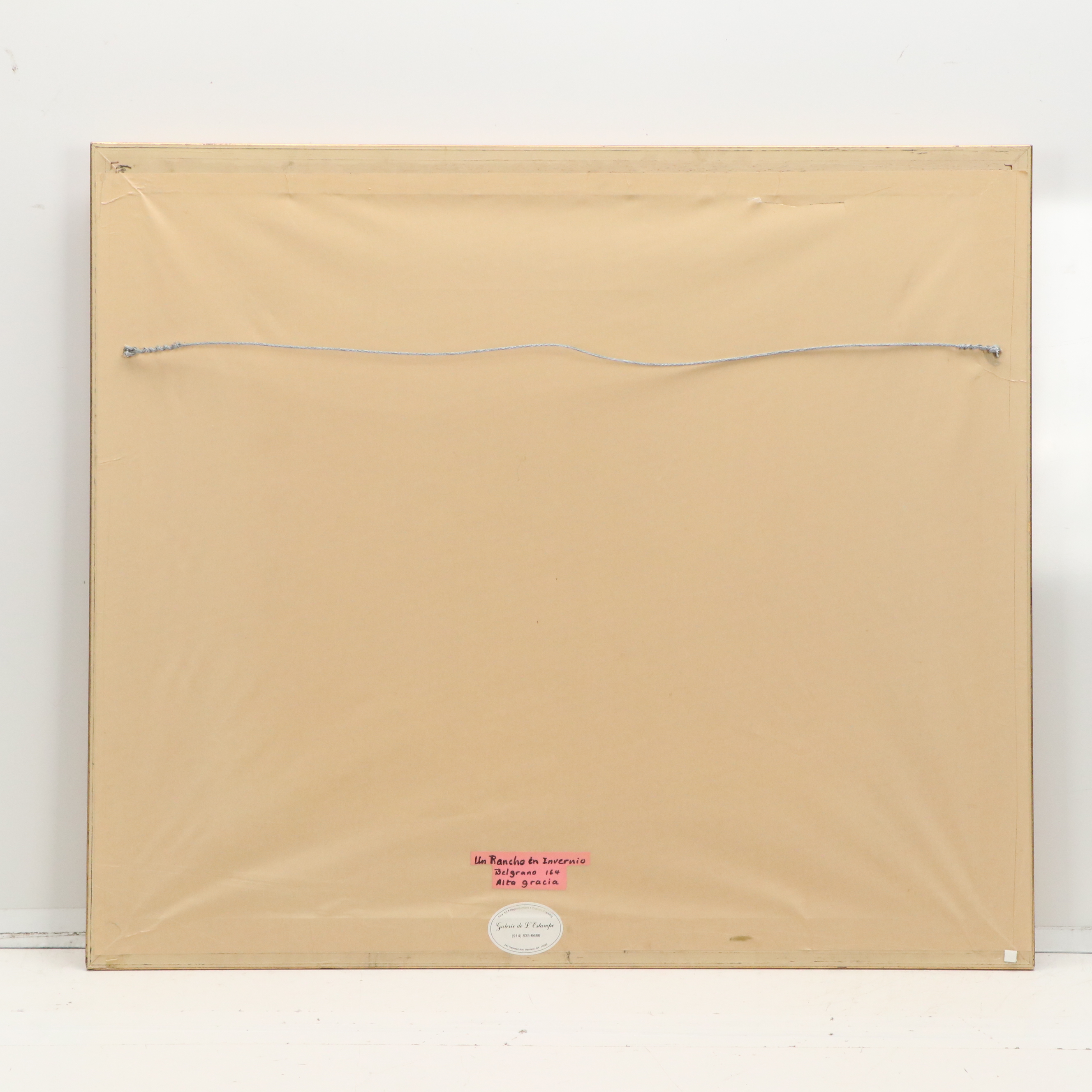 Luis Hourgras Oil Painting "Un Rancho en Invernio," 1967