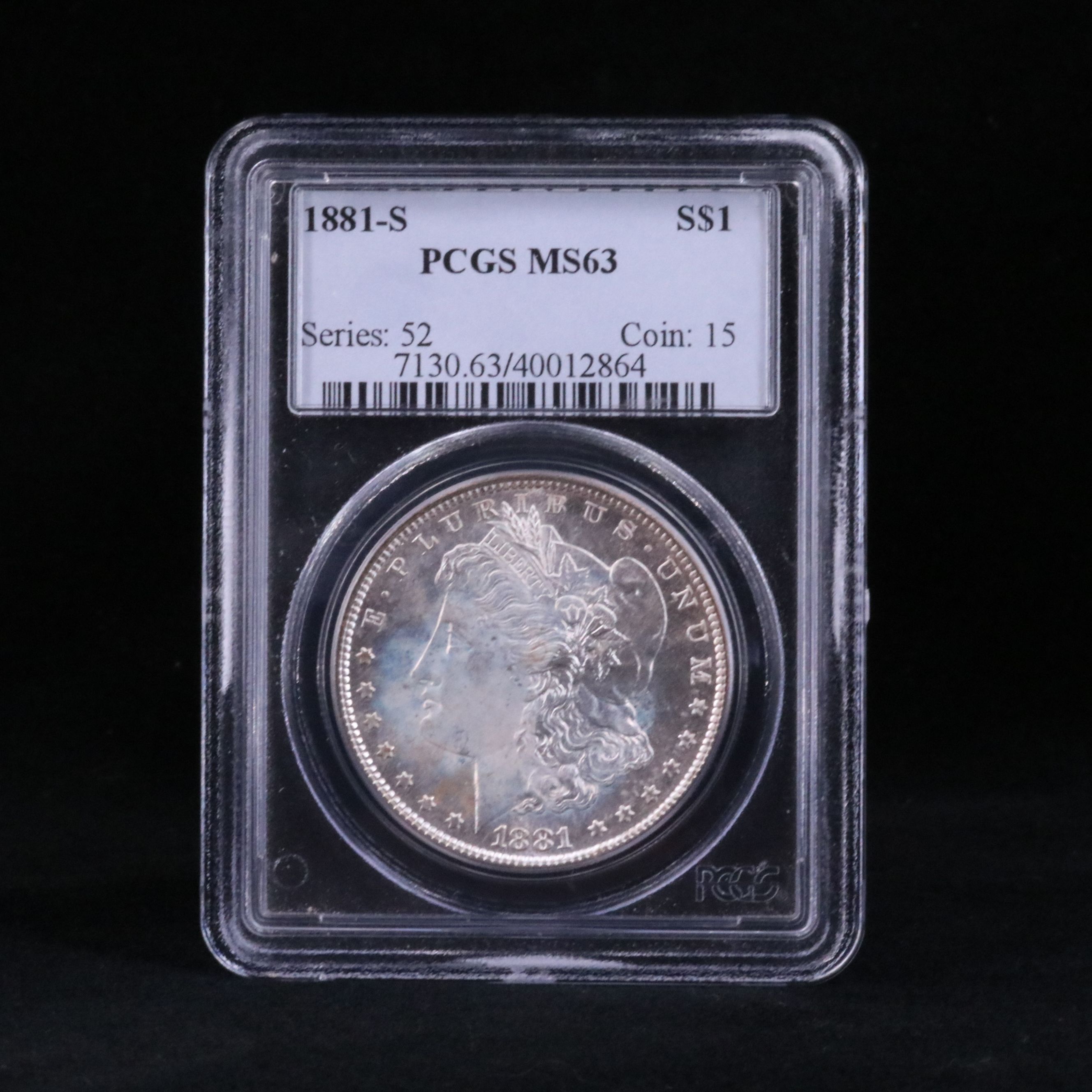 PCGS Graded MS63 1881-S Morgan Silver Dollar