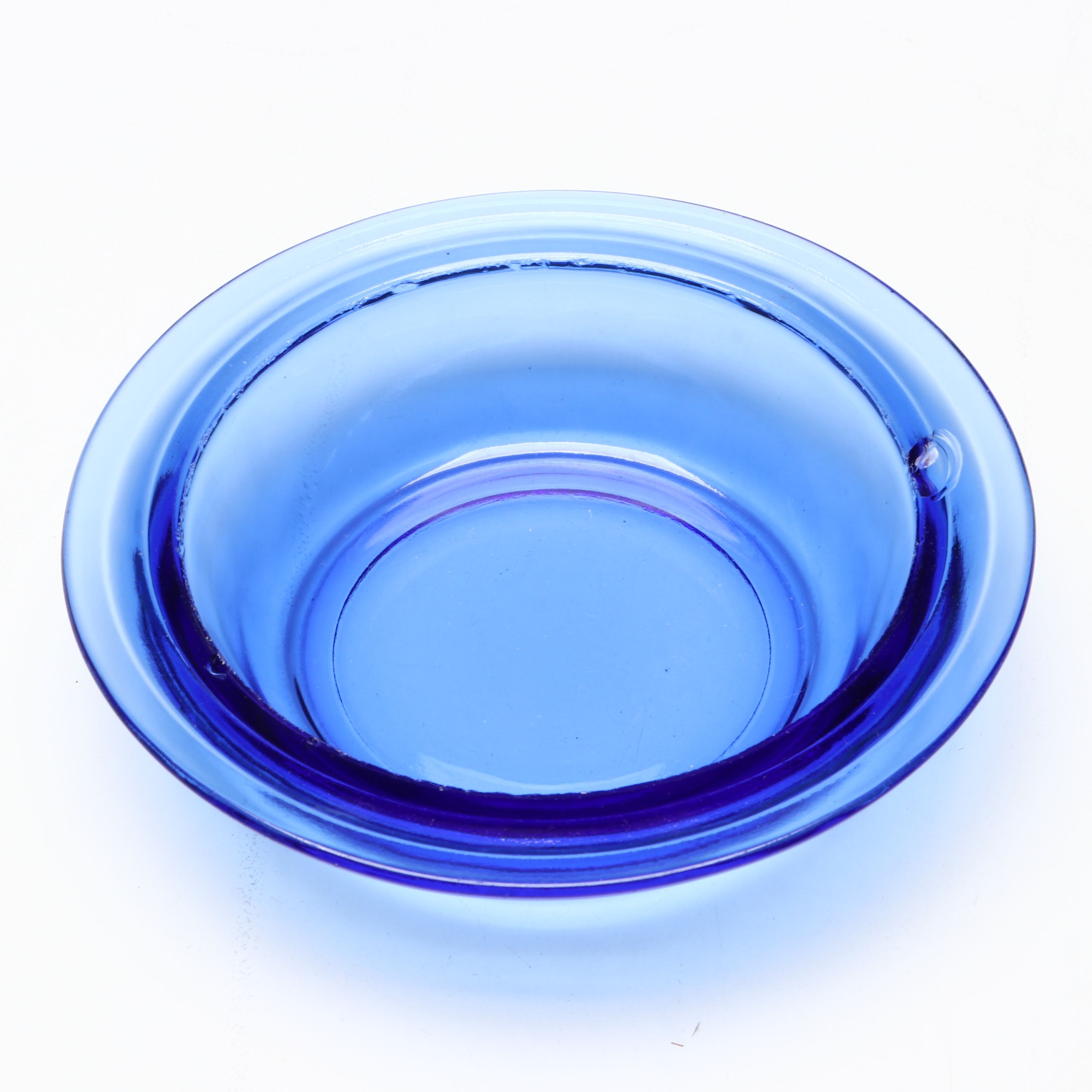 Hazel Atlas "Moderntone" Cobalt Dinnerware with Other Glass Vase and Serveware