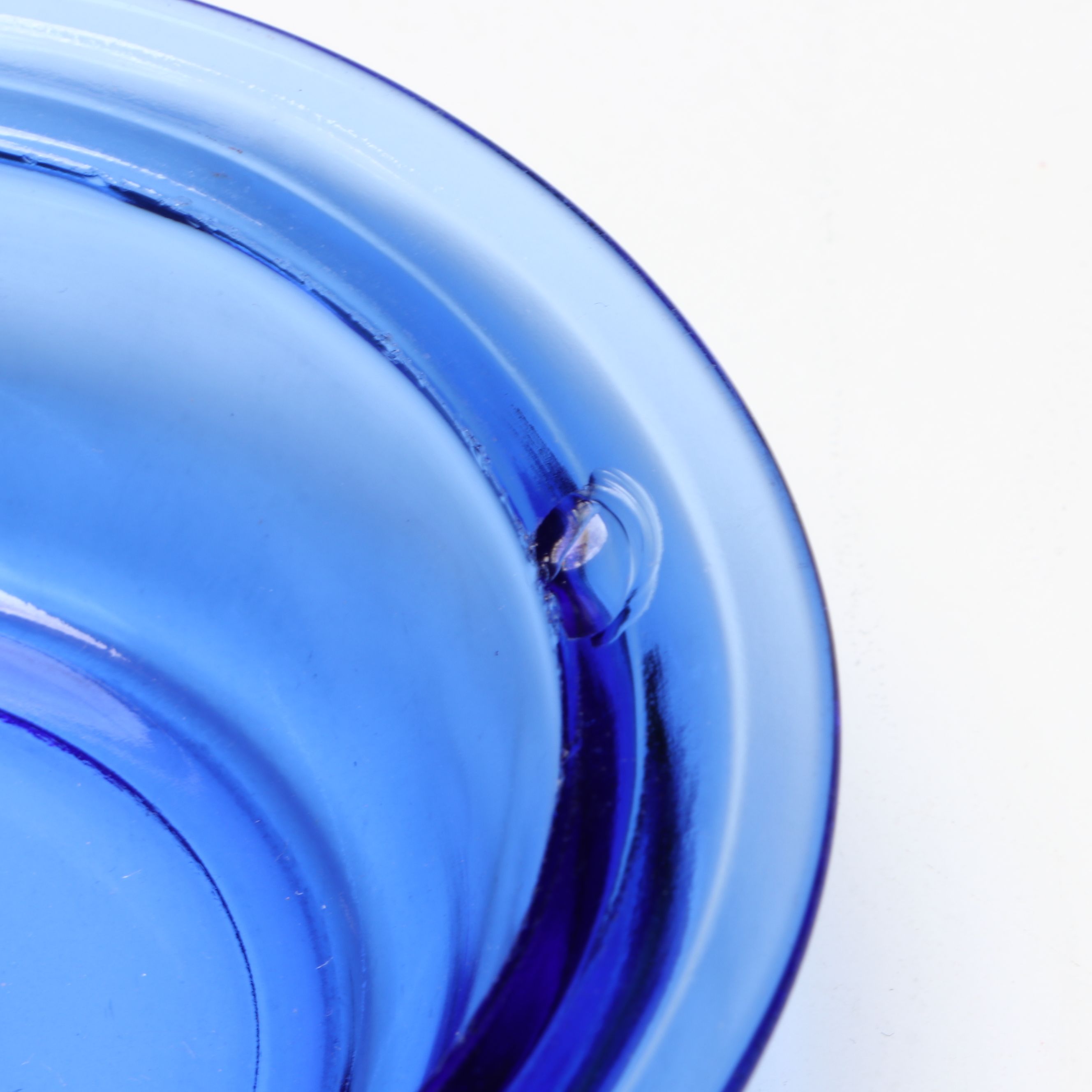 Hazel Atlas "Moderntone" Cobalt Dinnerware with Other Glass Vase and Serveware