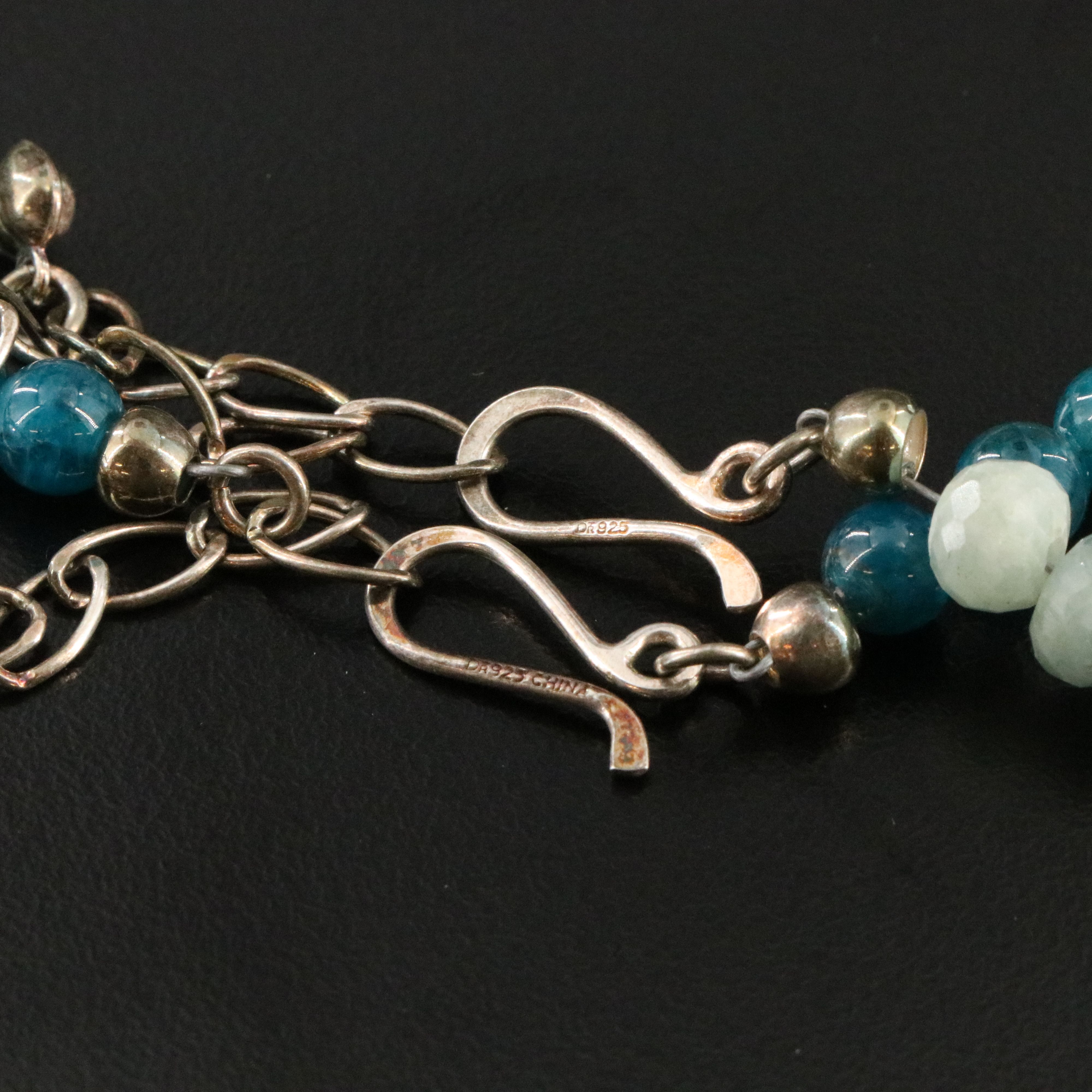 Necklace Collection Featuring Sterling with Agate, Aquamarine, and Apatite