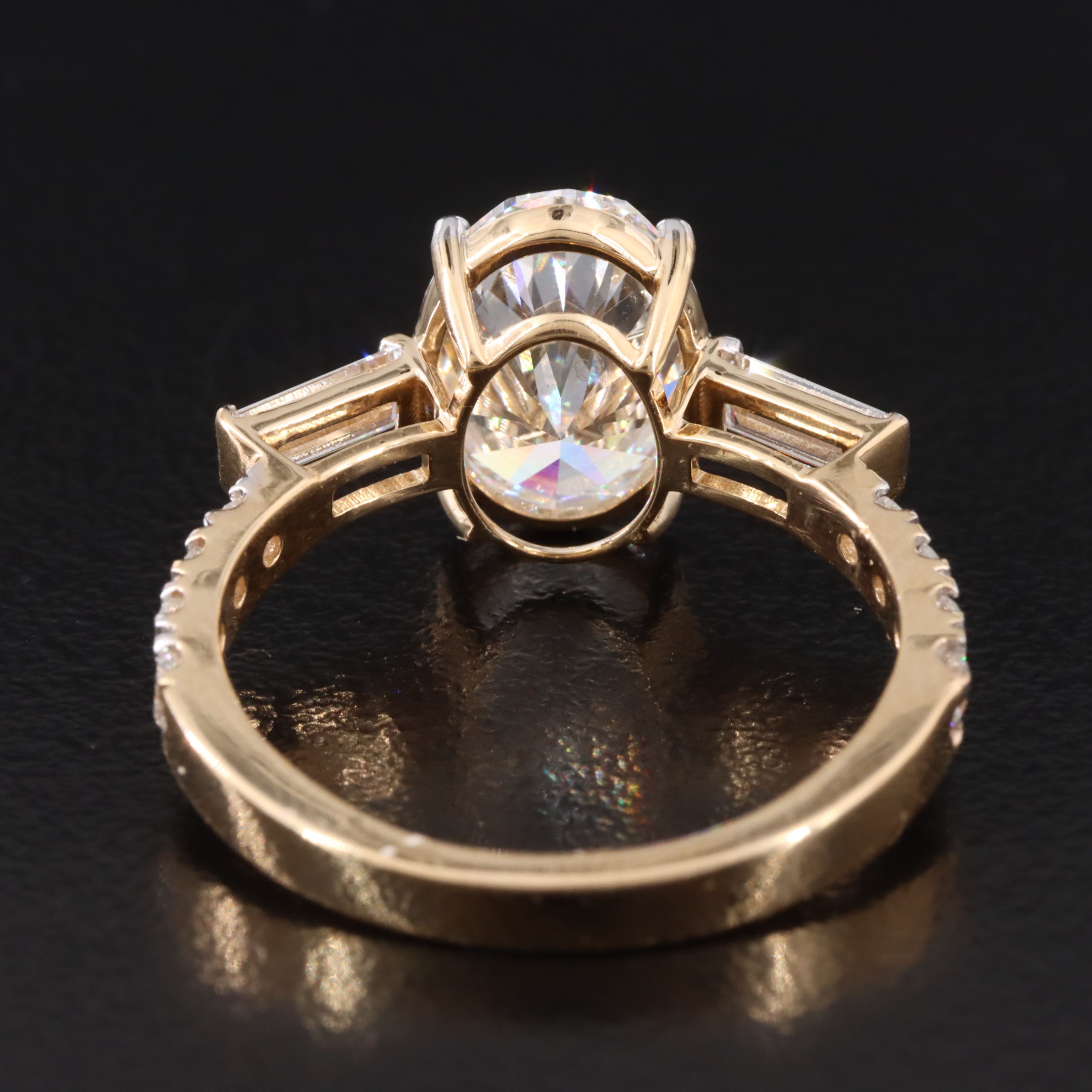 18K 3.17 CTW Lab Grown Diamond Ring with IGI Report