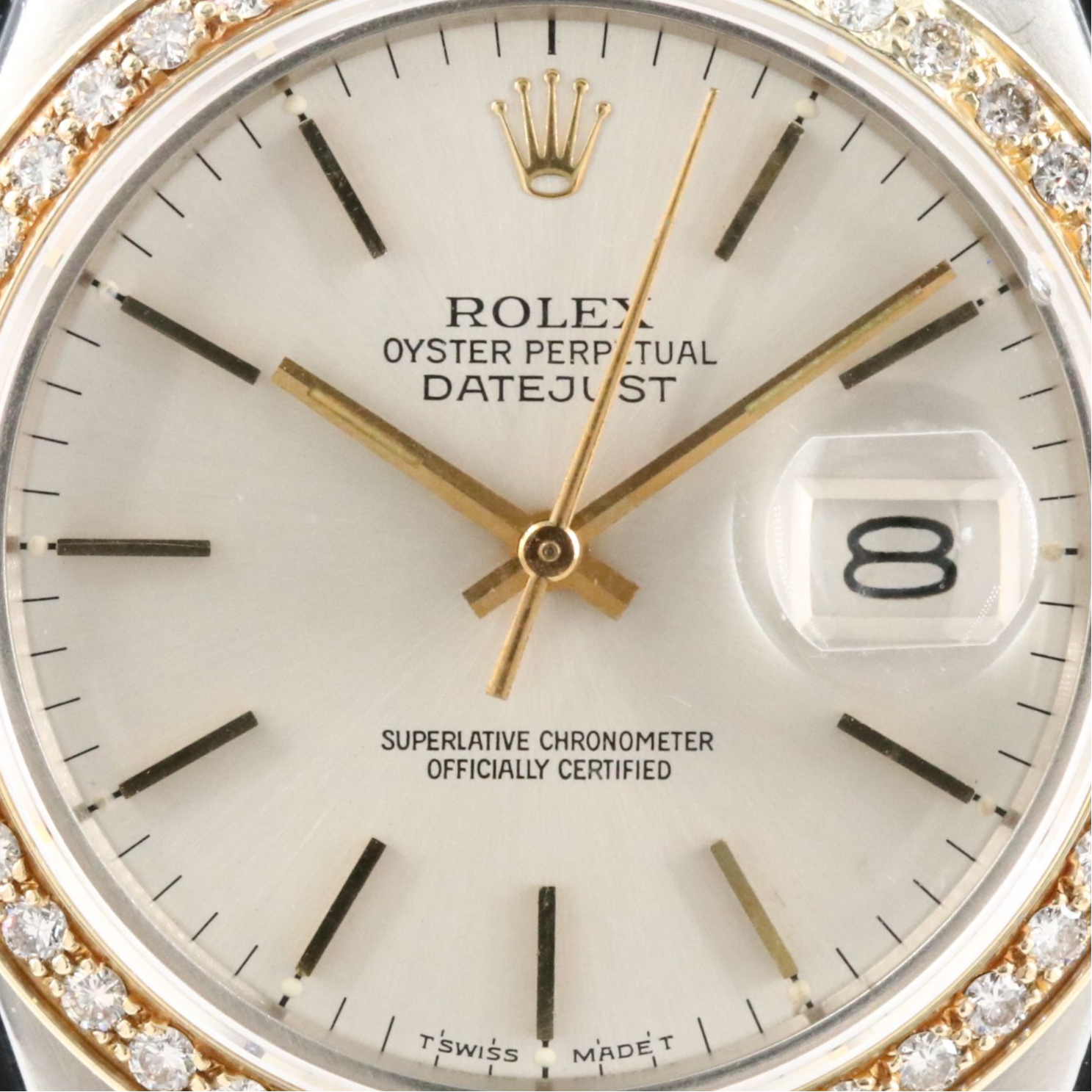 1978 Rolex Custom 1.21ctw. Diamond Bezel Datejust Model 16013 Watch