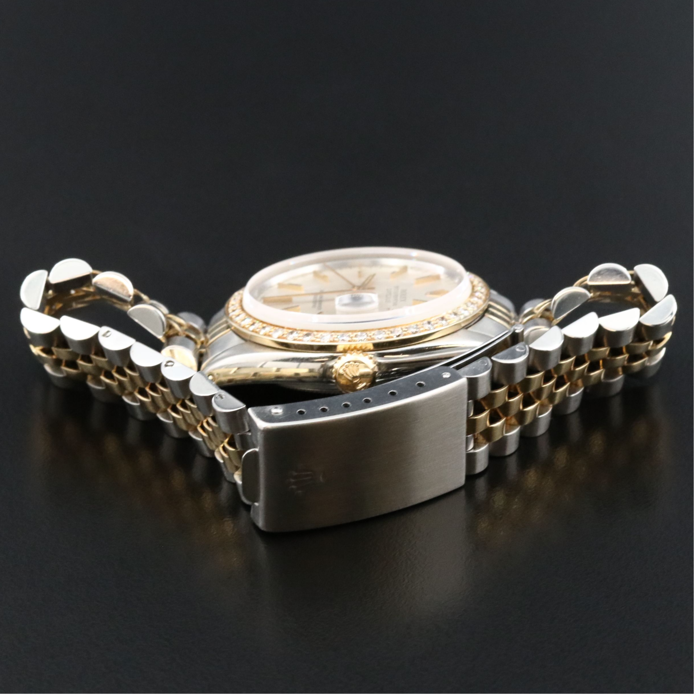 1978 Rolex Custom 1.21ctw. Diamond Bezel Datejust Model 16013 Watch