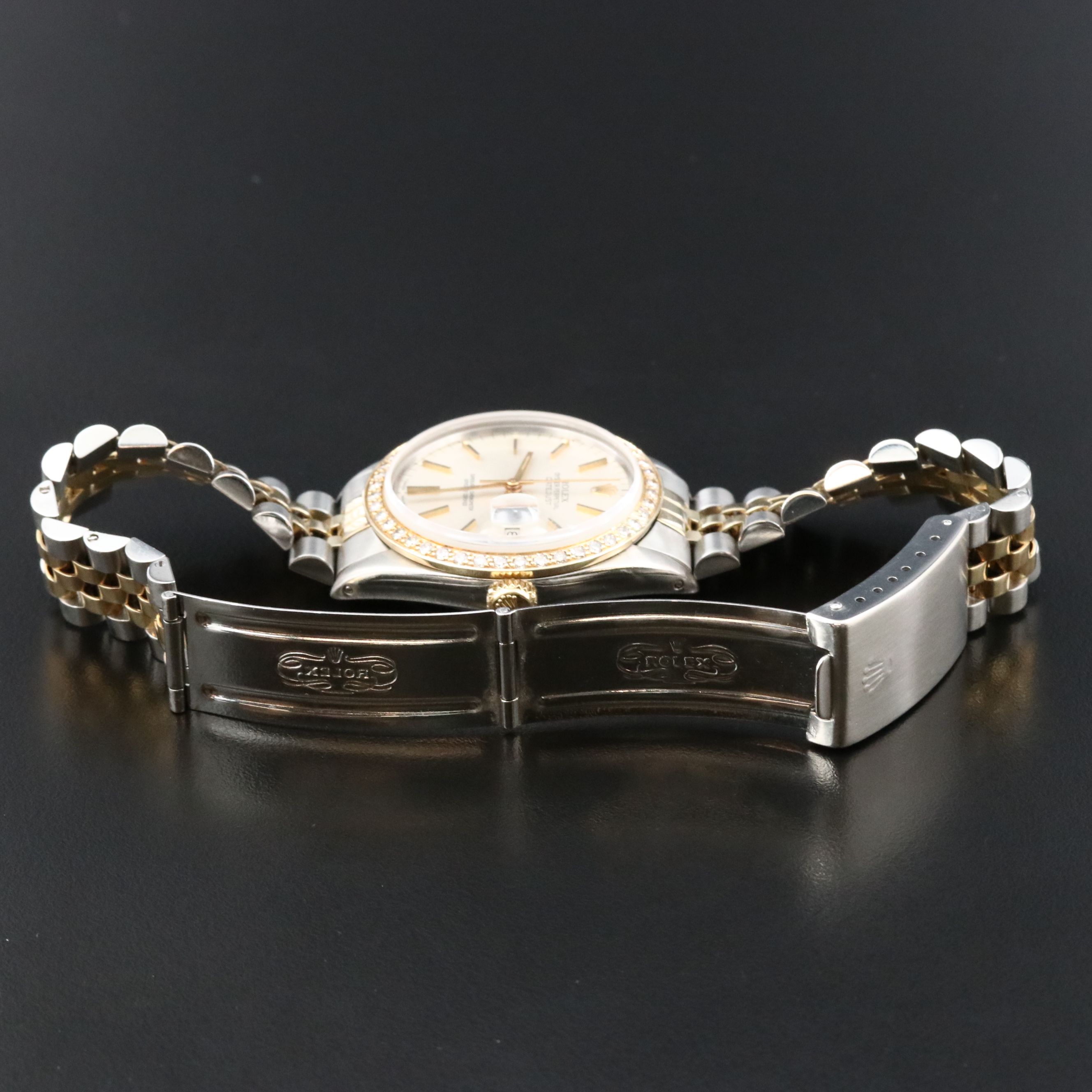 1978 Rolex Custom 1.21ctw. Diamond Bezel Datejust Model 16013 Watch