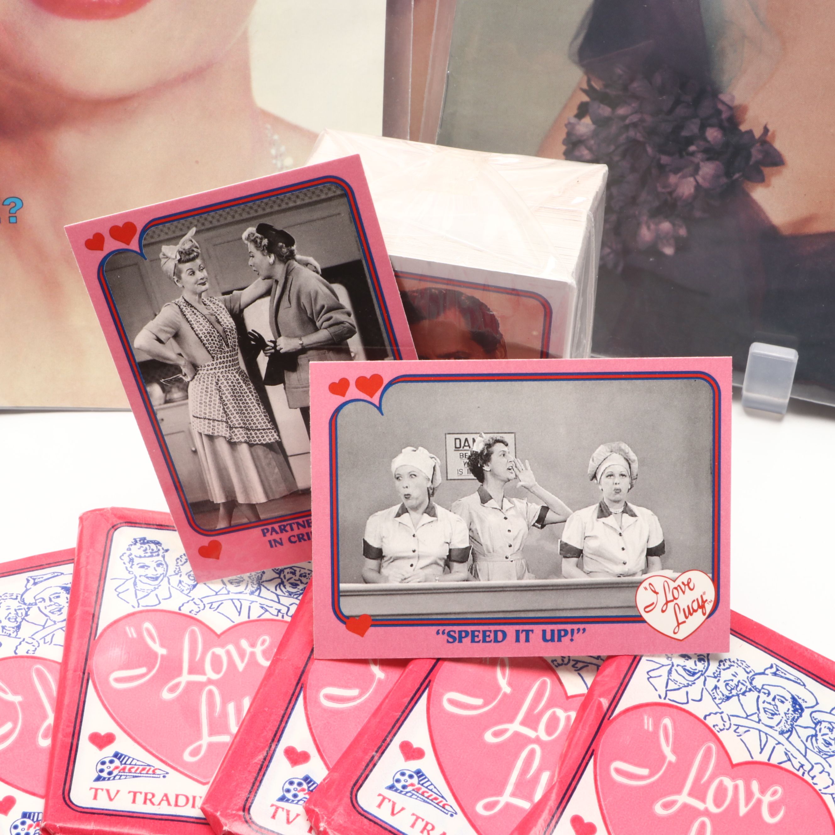 "I Love Lucy" Trading Cards with Bette Davis and Lucille Ball Magazines