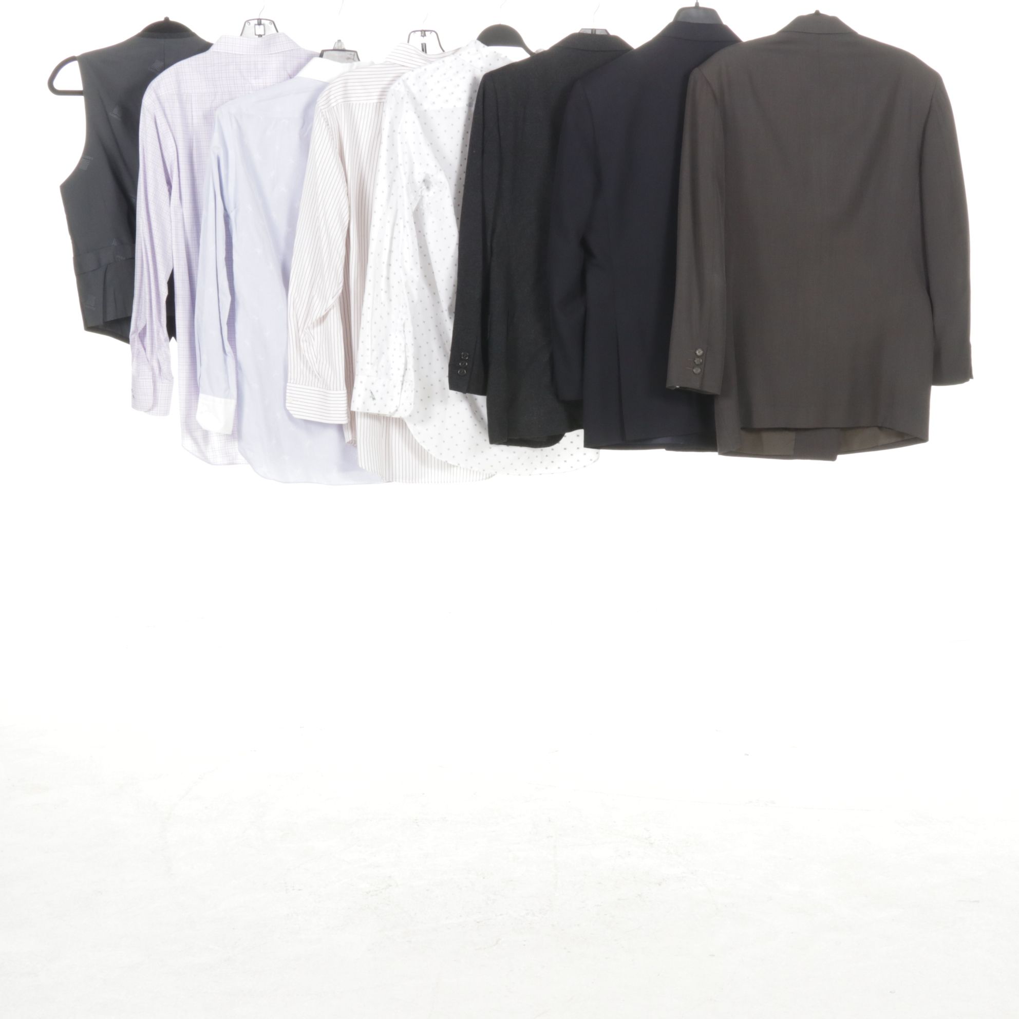 Nazario Piazzo & L'Affari Wool Blend Suit Jackets, Lanvin Vest, Shirts & More