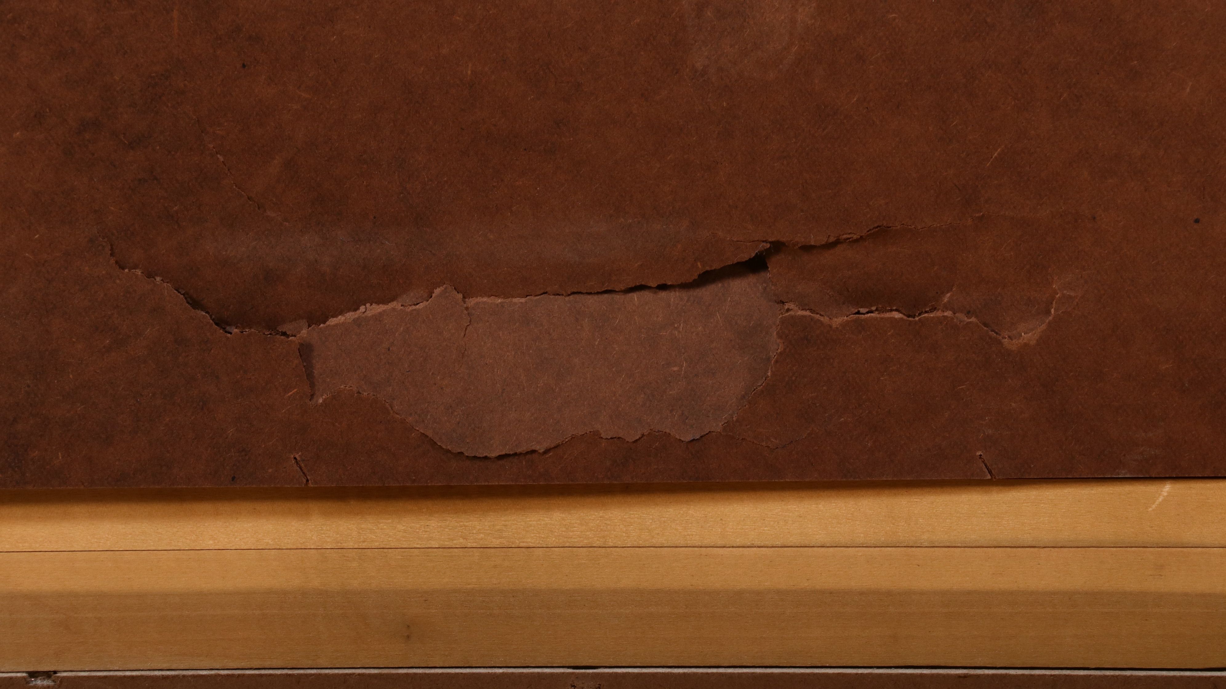 Mediterranean Style Oak Two-Piece Armoire on Chest