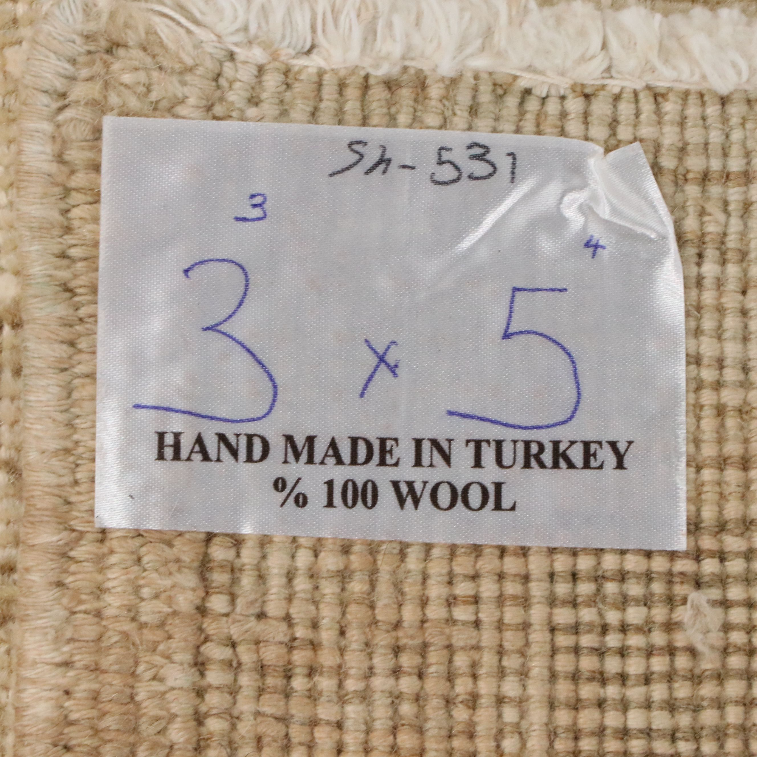 3'4 x 5'4 Hand-Knotted Turkish Ghiordes Prayer Rug