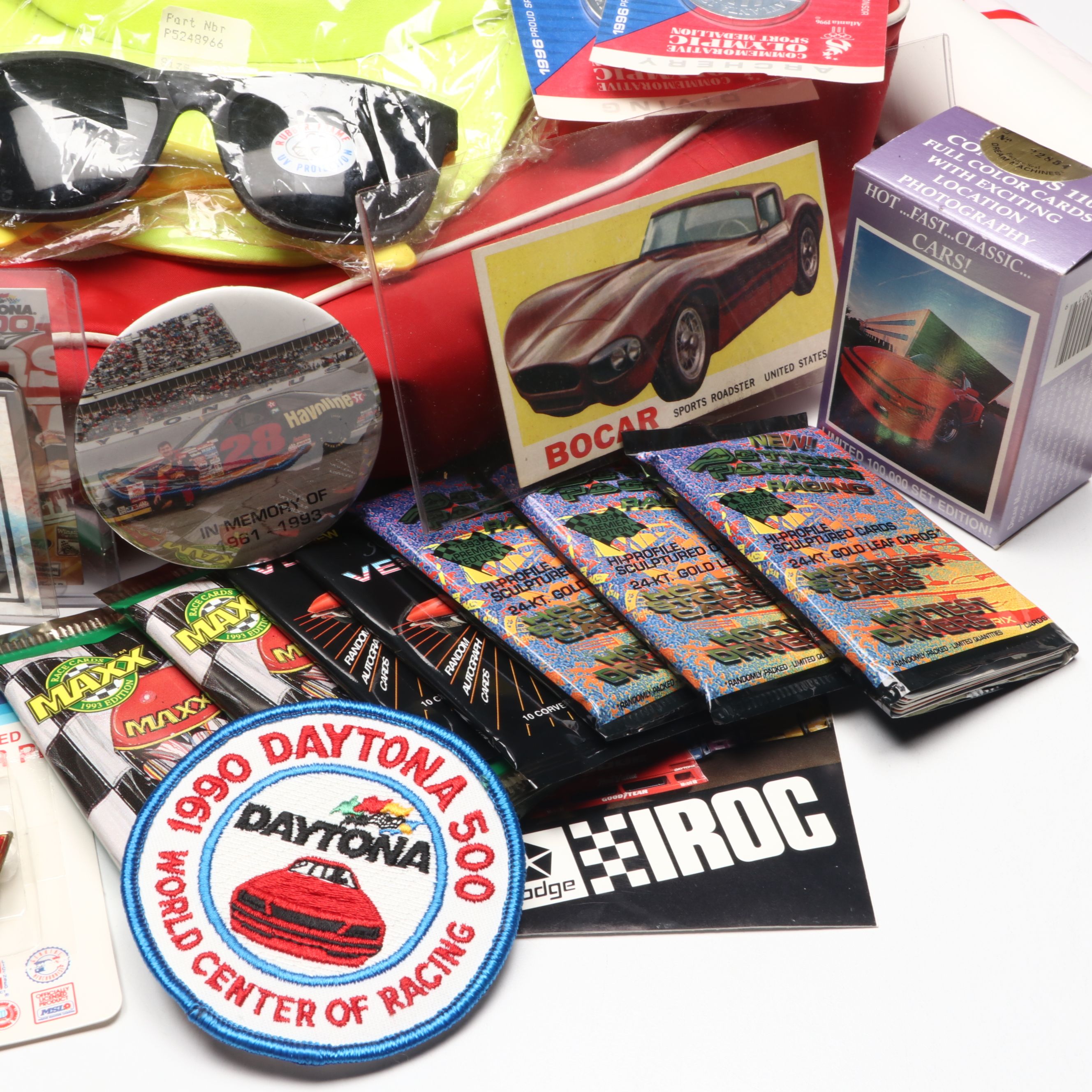 IROC Hat and Poster with More Racing and Sports Memorabilia