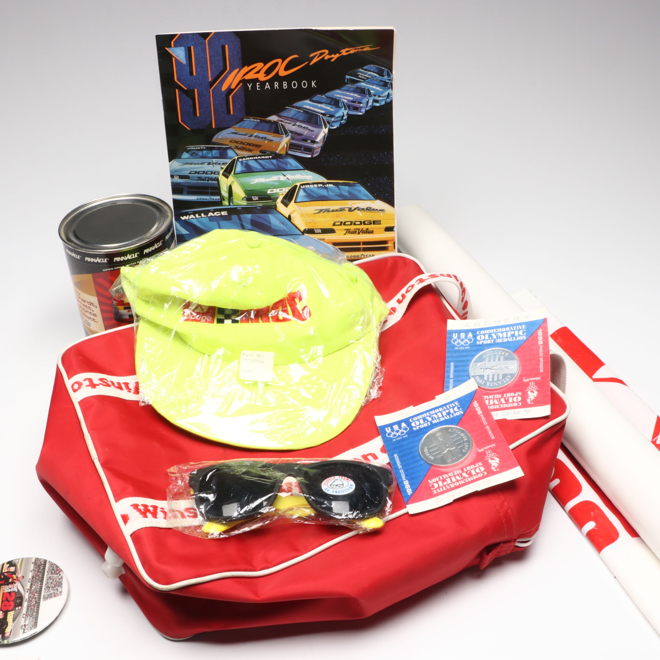 IROC Hat and Poster with More Racing and Sports Memorabilia