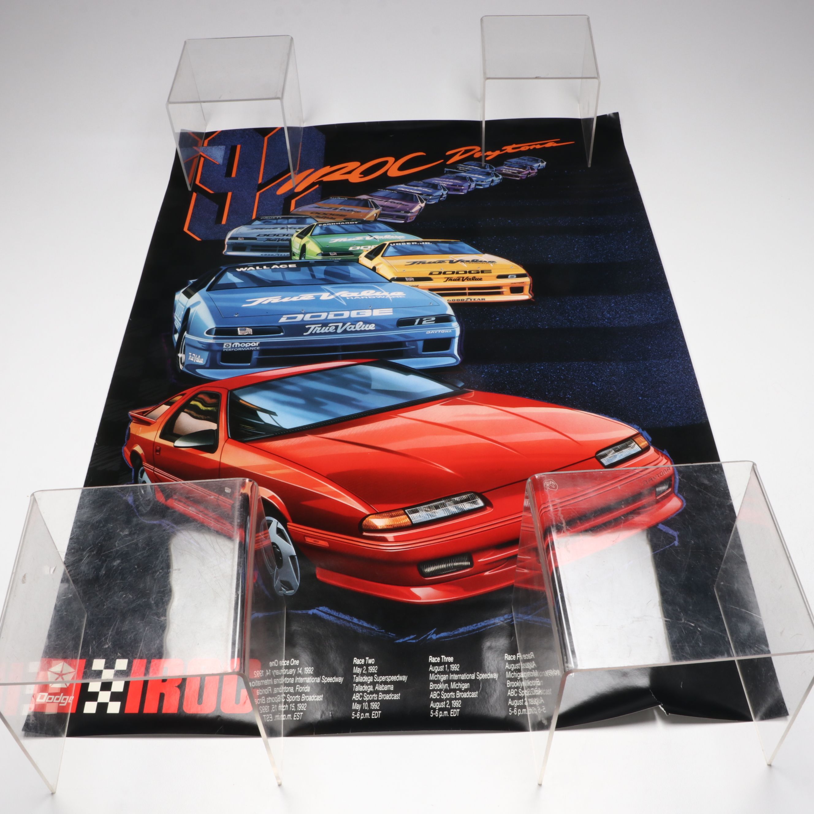 IROC Hat and Poster with More Racing and Sports Memorabilia