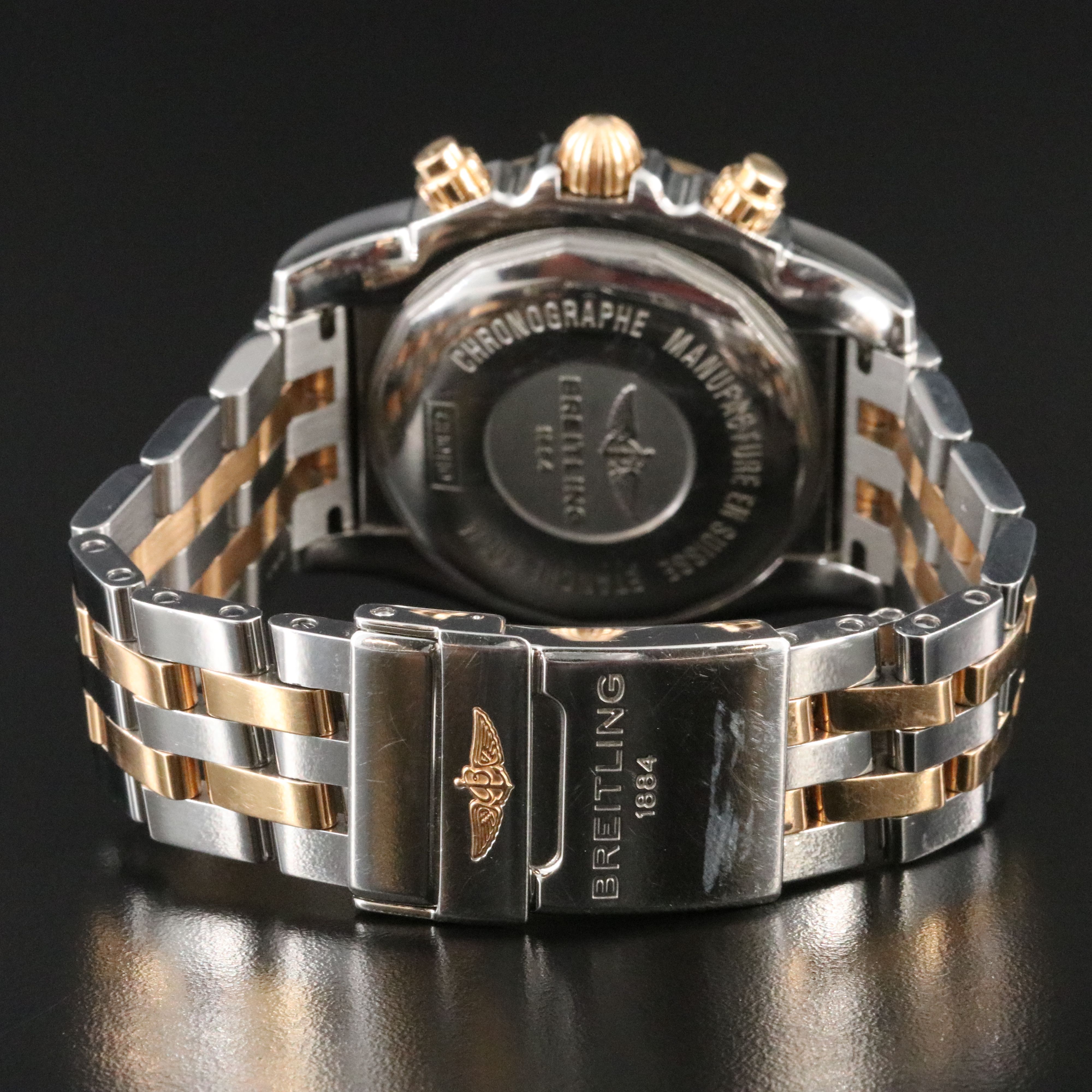 2013 Breitling Chronomat 44 Stainless Steel & Yellow Gold Chronograph Watch