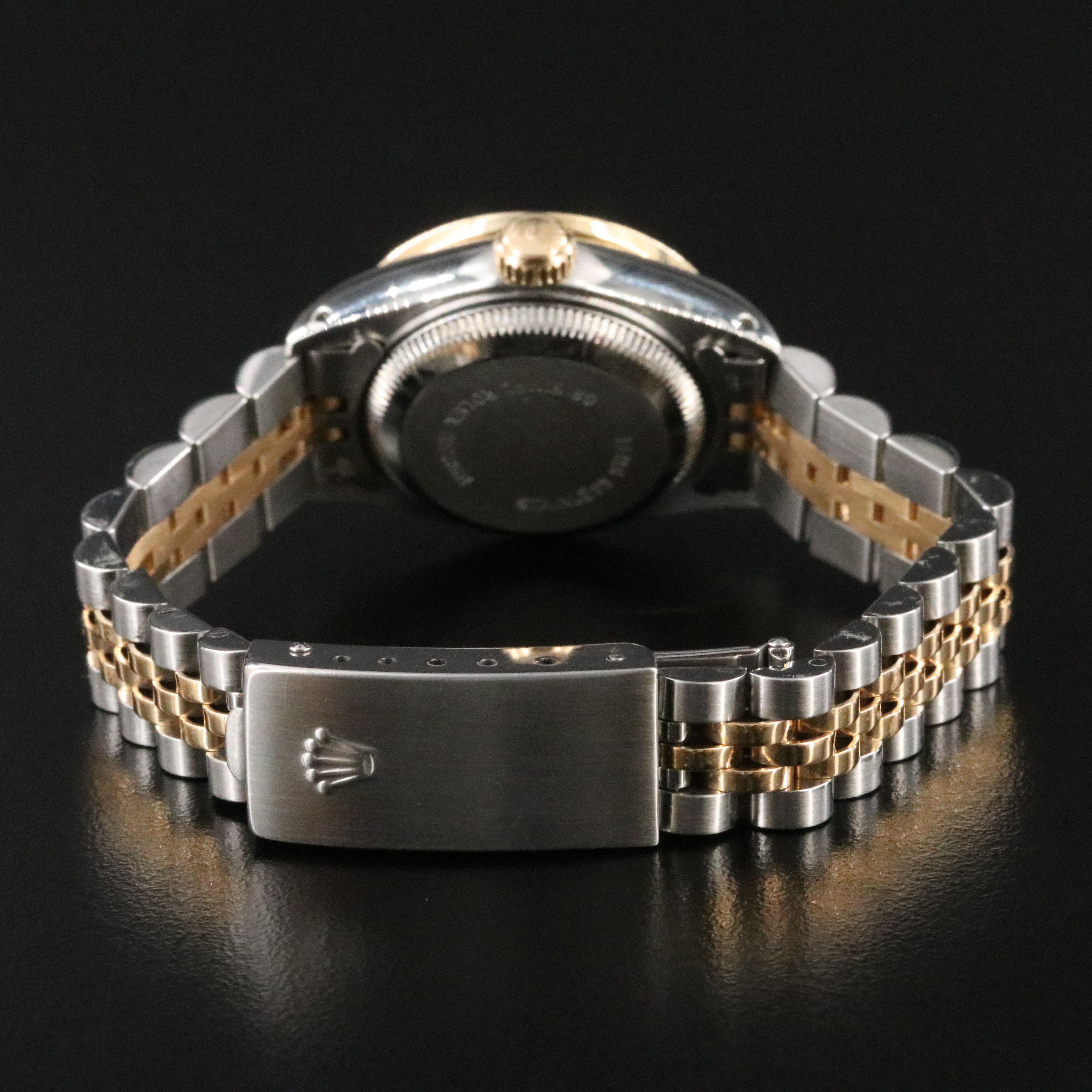 1984 Rolex Custom Diamond Bezel Two Tone Date Watch Model 69173