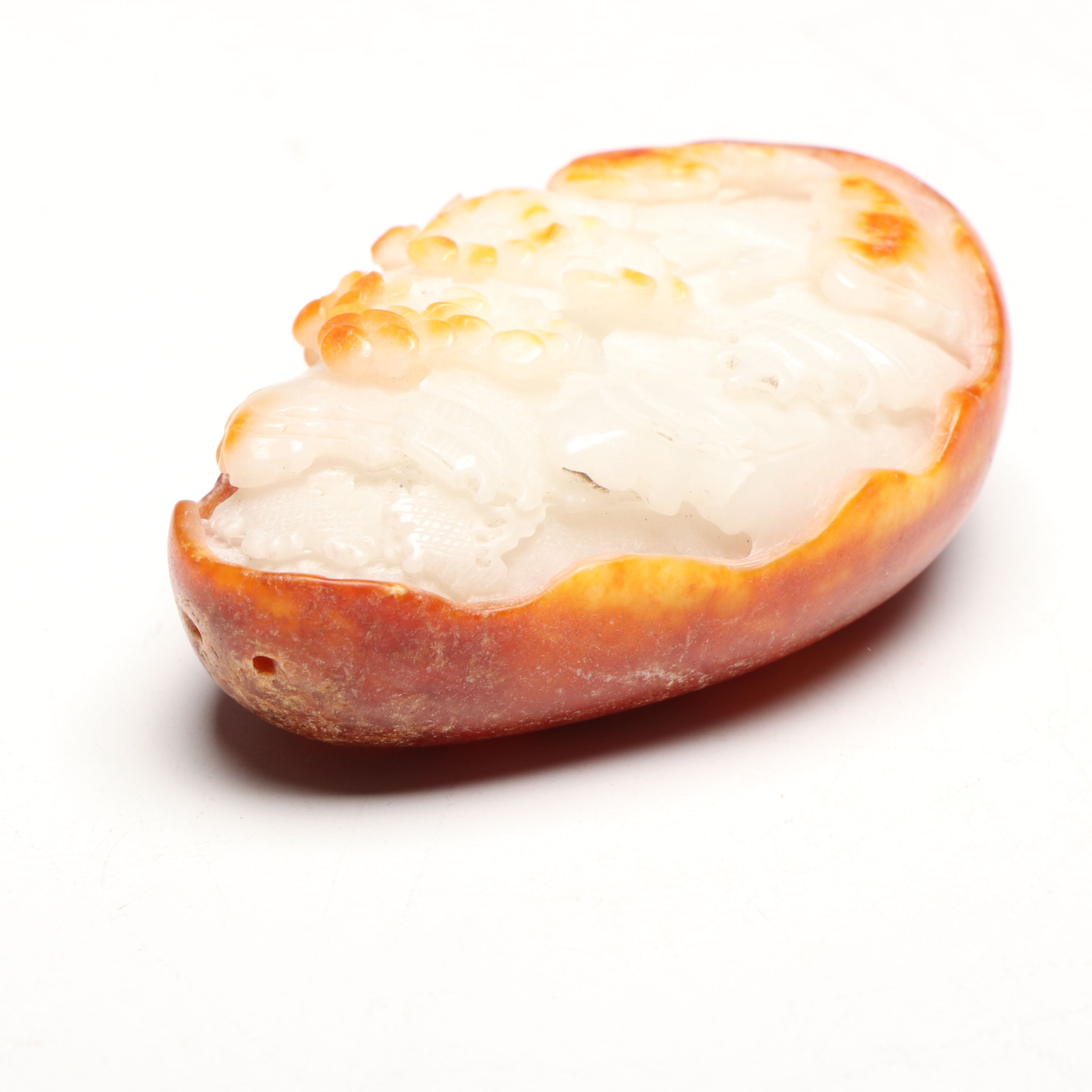 Chinese Egg-Shaped Jadeite Carving