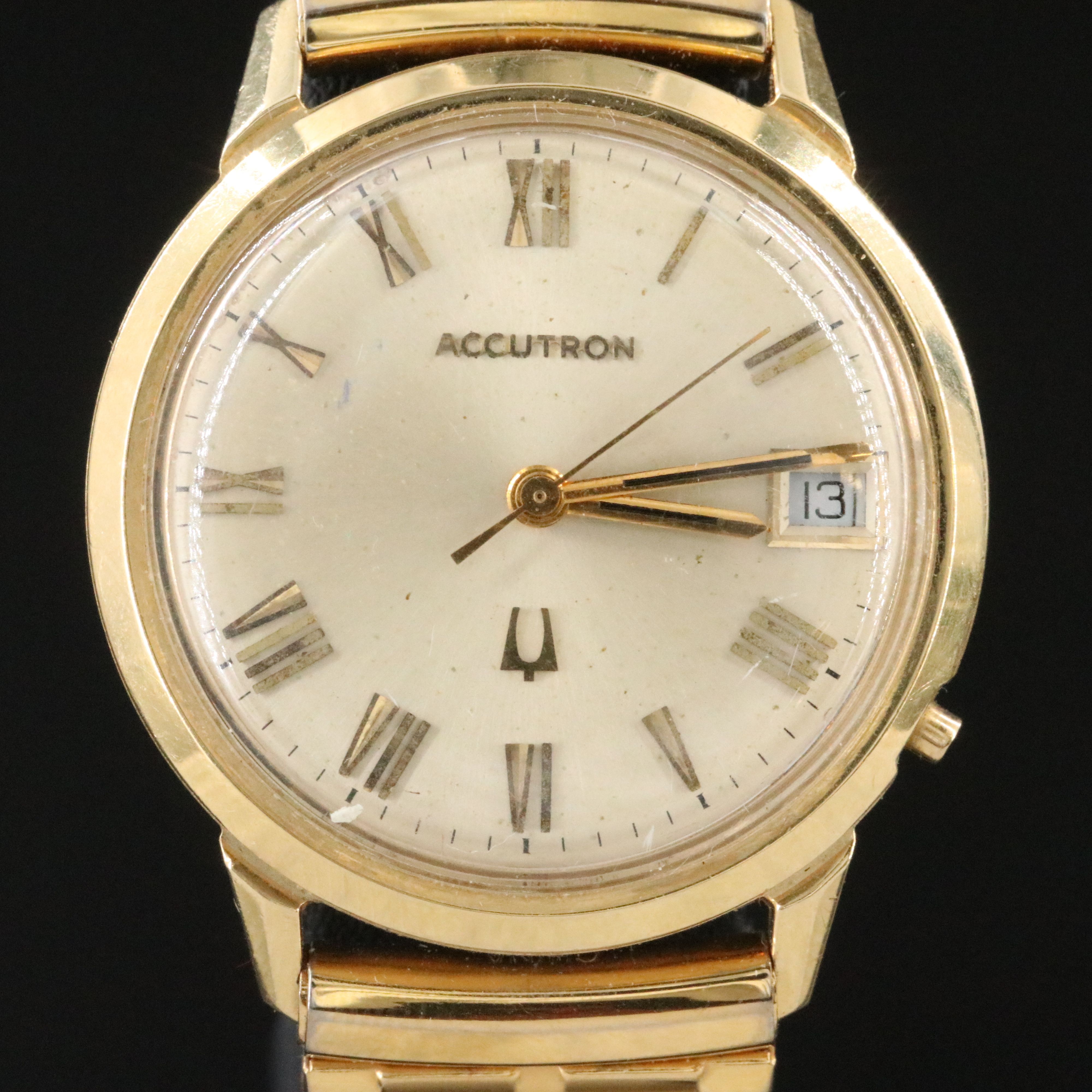 18K Accutron Quartz Conversion Watch