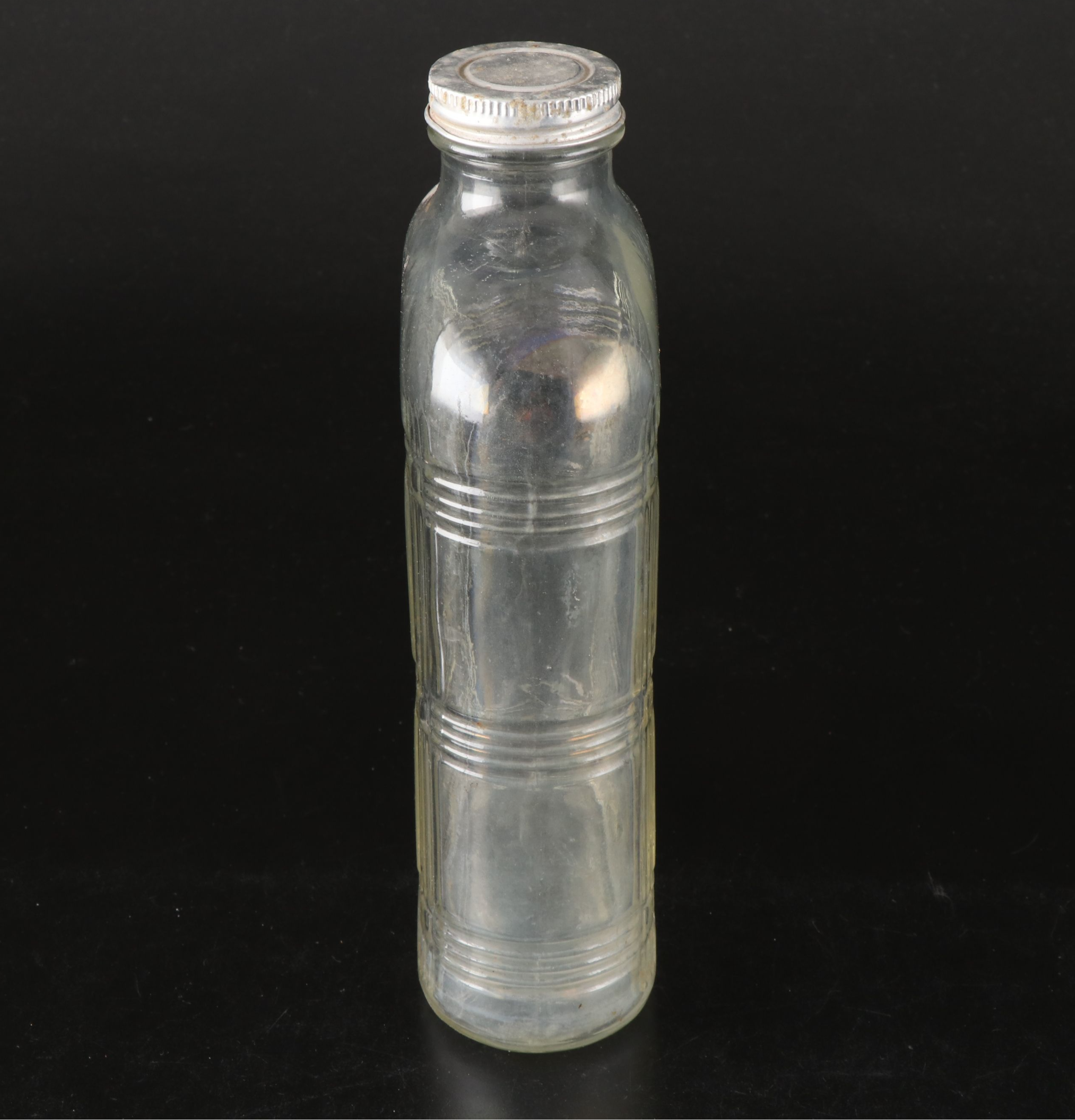 Raimond Silverplate Cruet Stand with Pewter and Glass Table Accessories