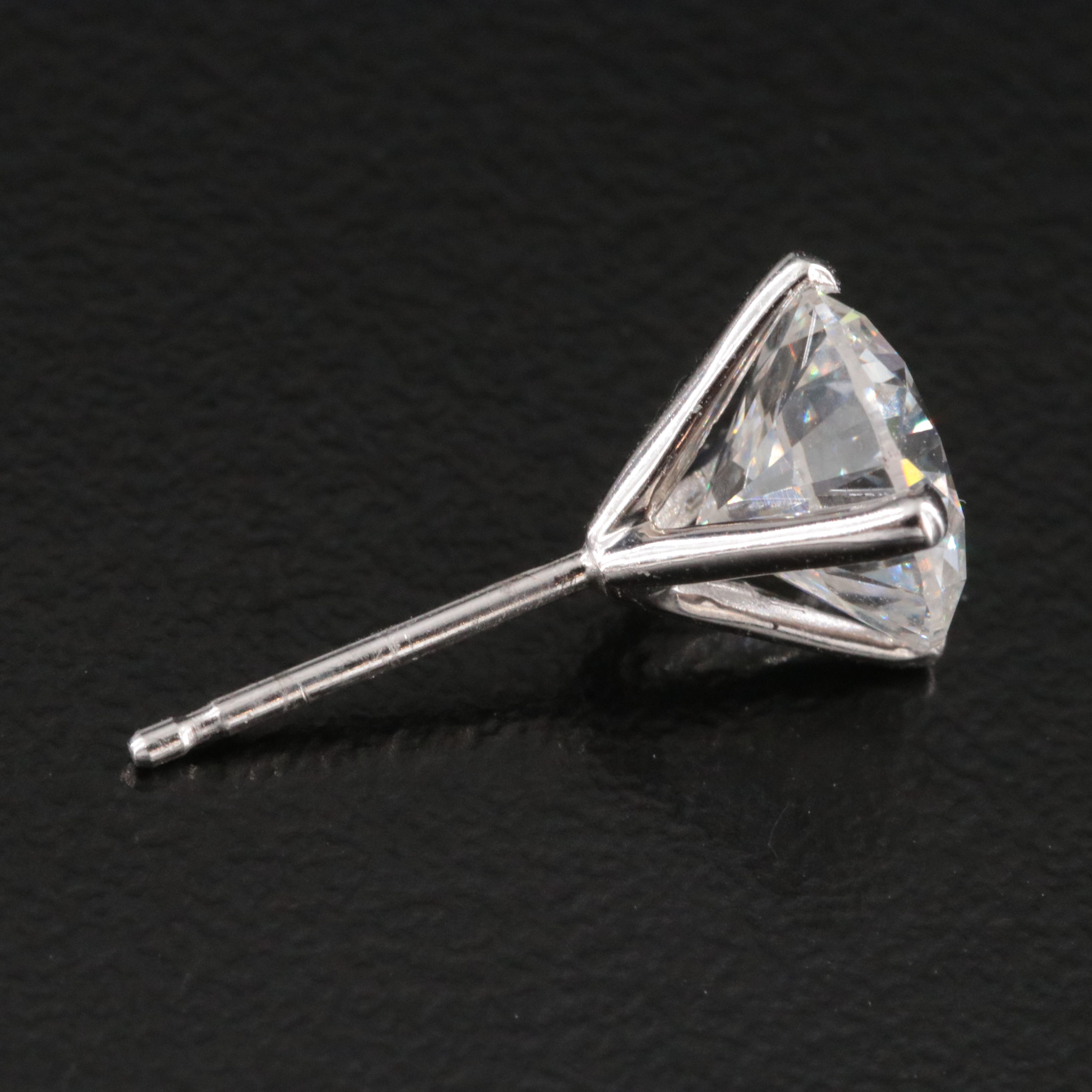 14K 3.03 CTW Lab Grown Diamond Stud Earrings with IGI Jewelry Report