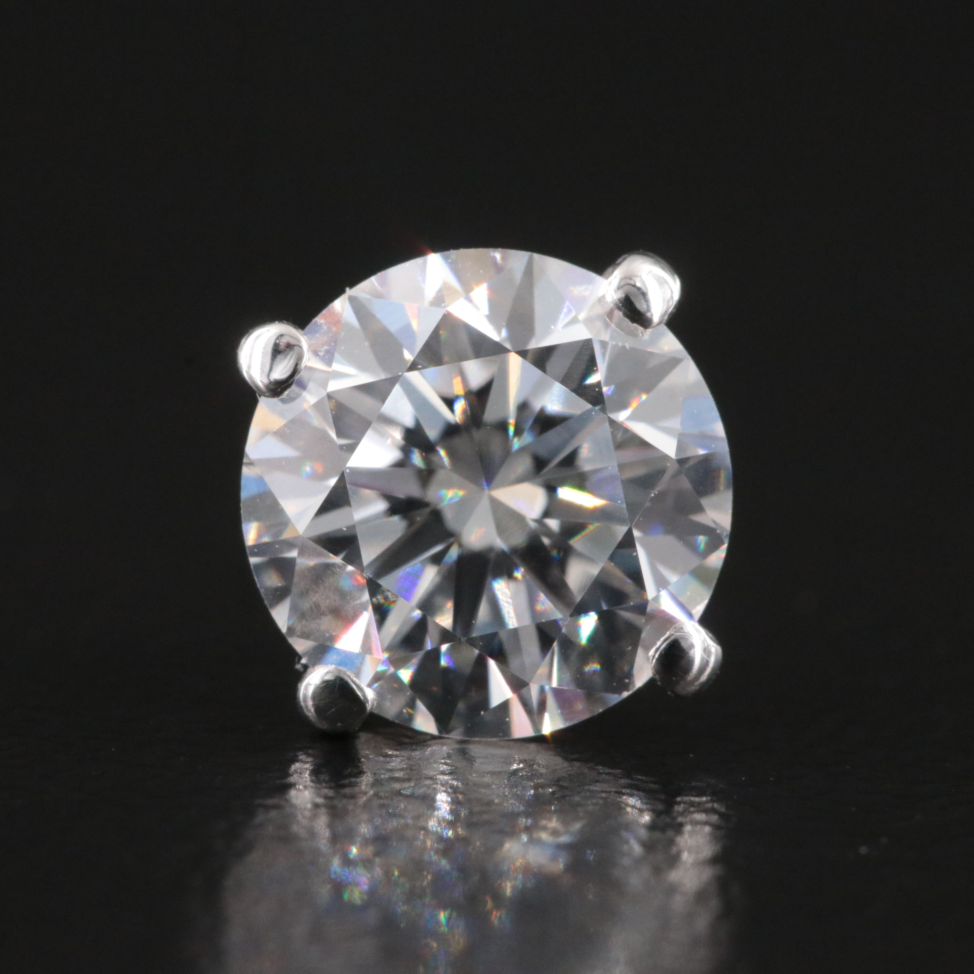 14K 3.03 CTW Lab Grown Diamond Stud Earrings with IGI Jewelry Report