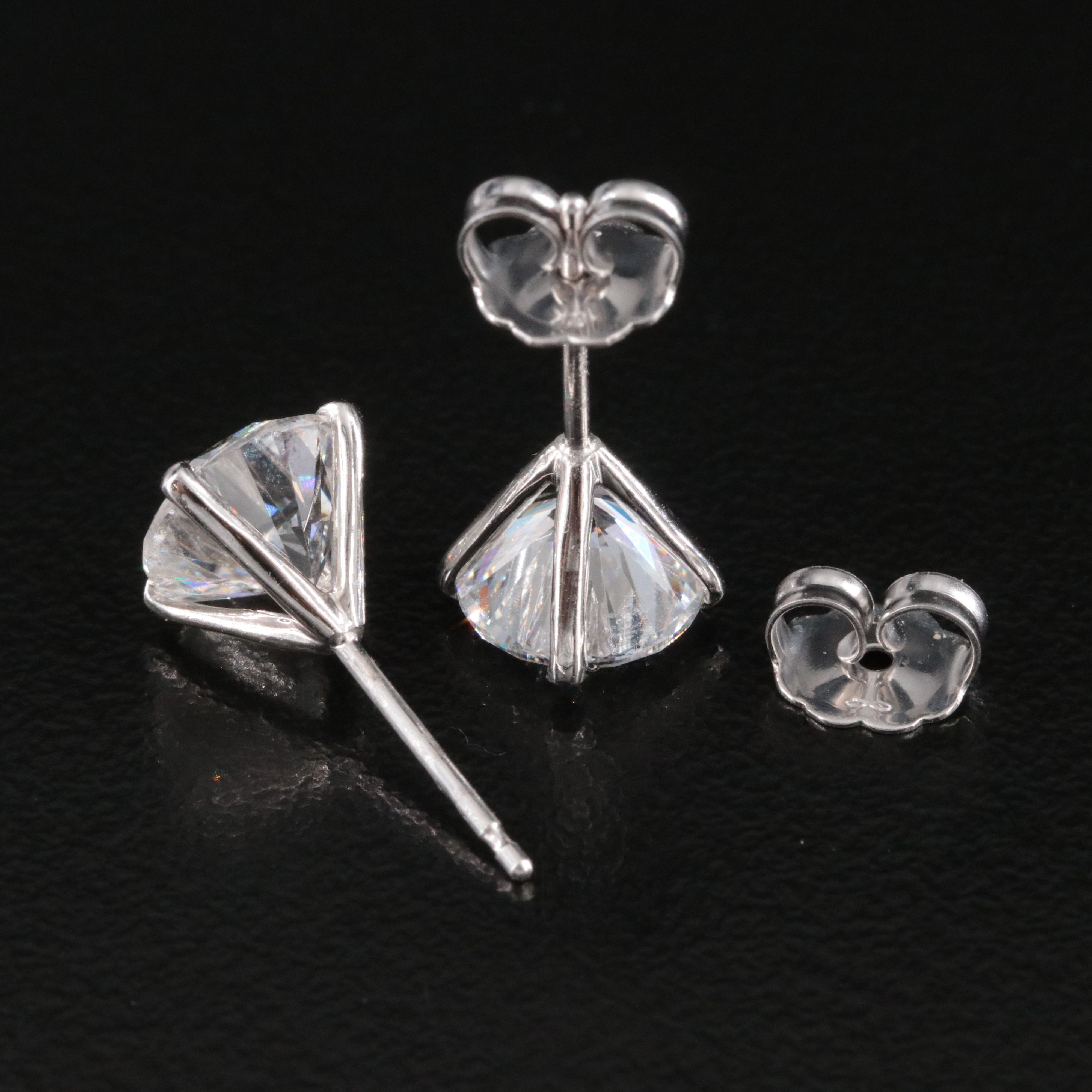 14K 3.03 CTW Lab Grown Diamond Stud Earrings with IGI Jewelry Report