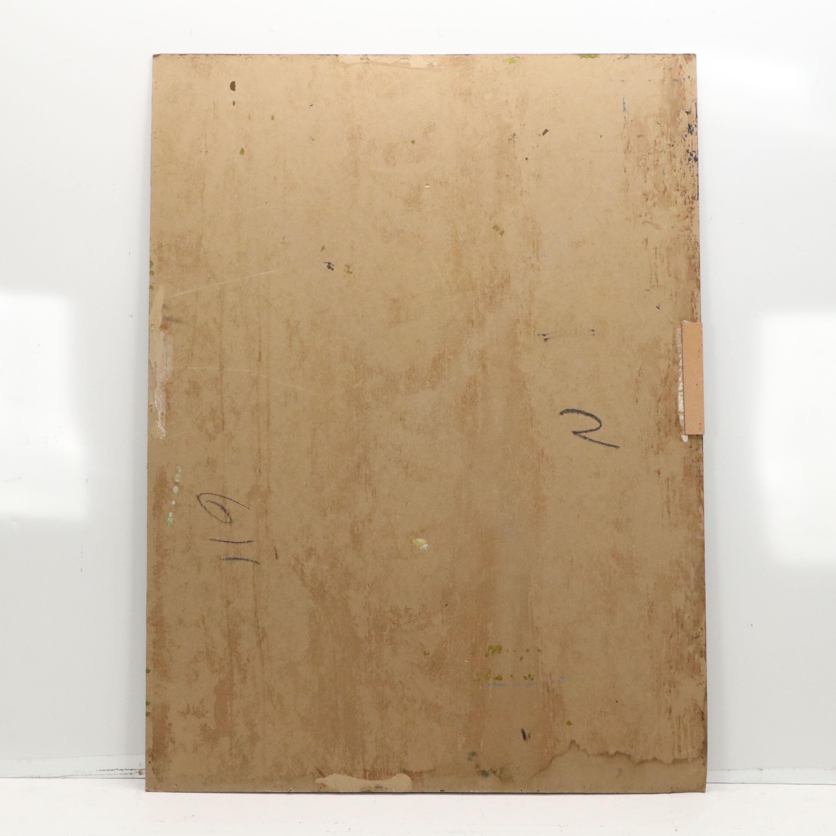 Stylized Acrylic Painting of St. Mark's Square, Mid-20th Century