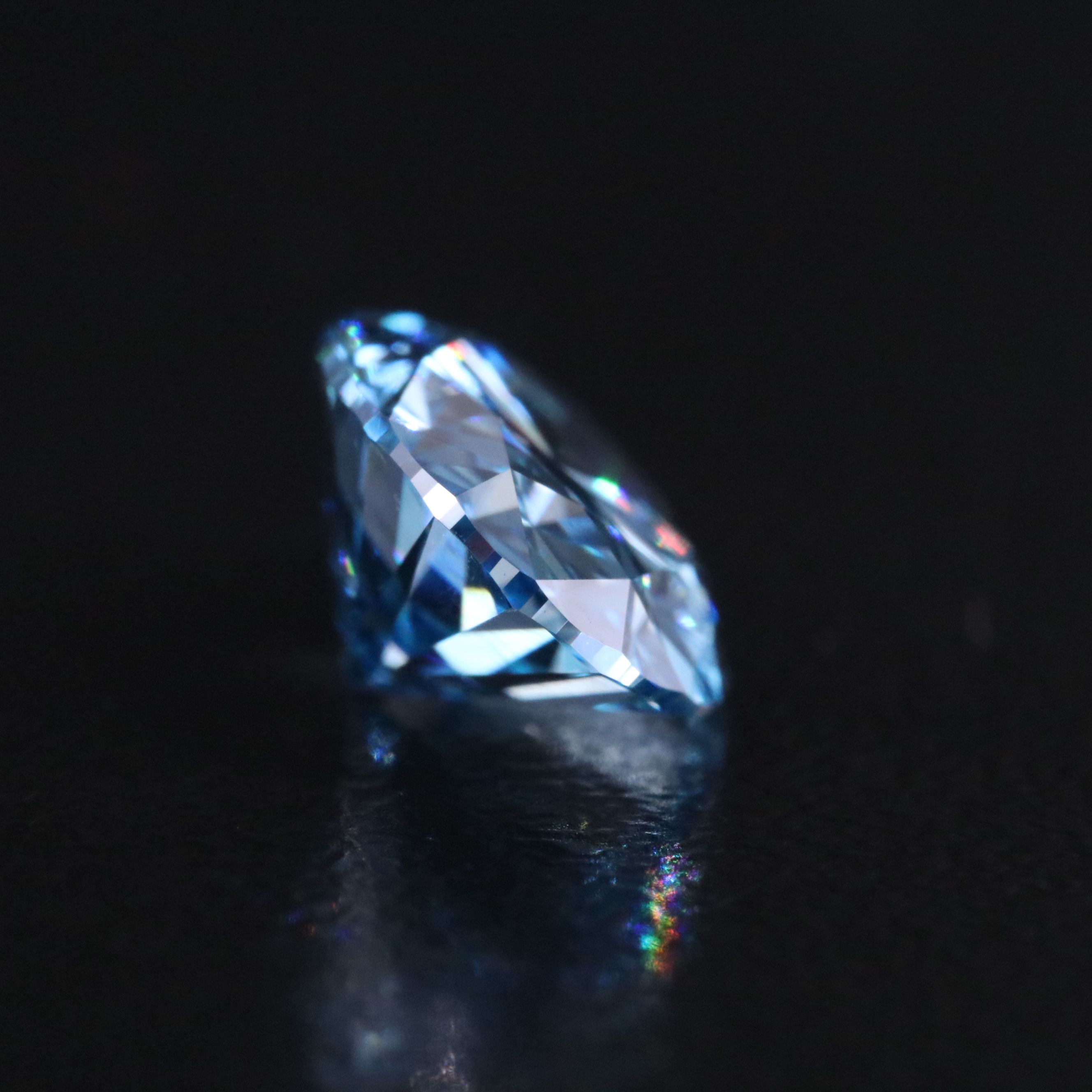 Loose 2.02 CT Lab Grown Fancy Vivid Blue Diamond with IGI Report