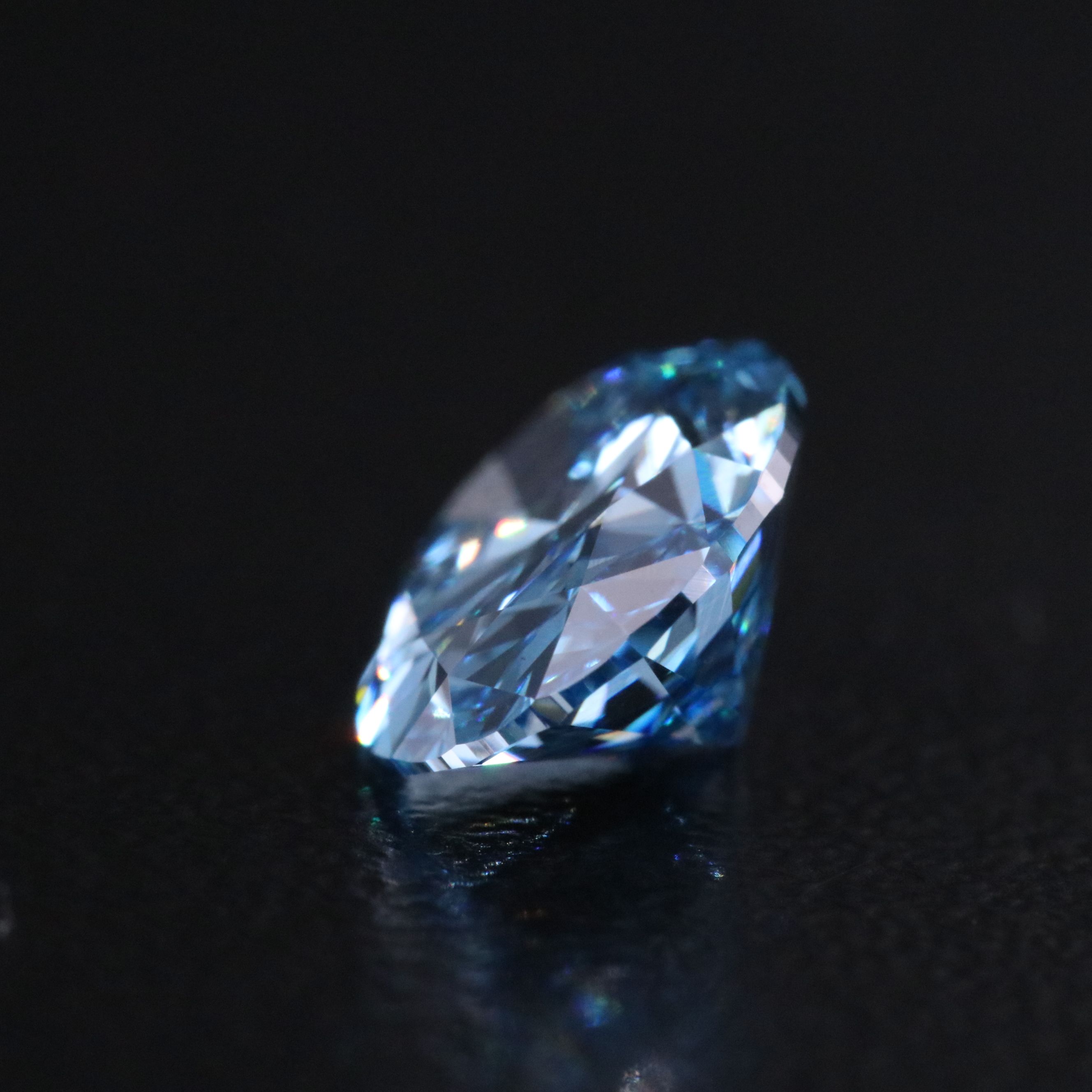 Loose 2.02 CT Lab Grown Fancy Vivid Blue Diamond with IGI Report