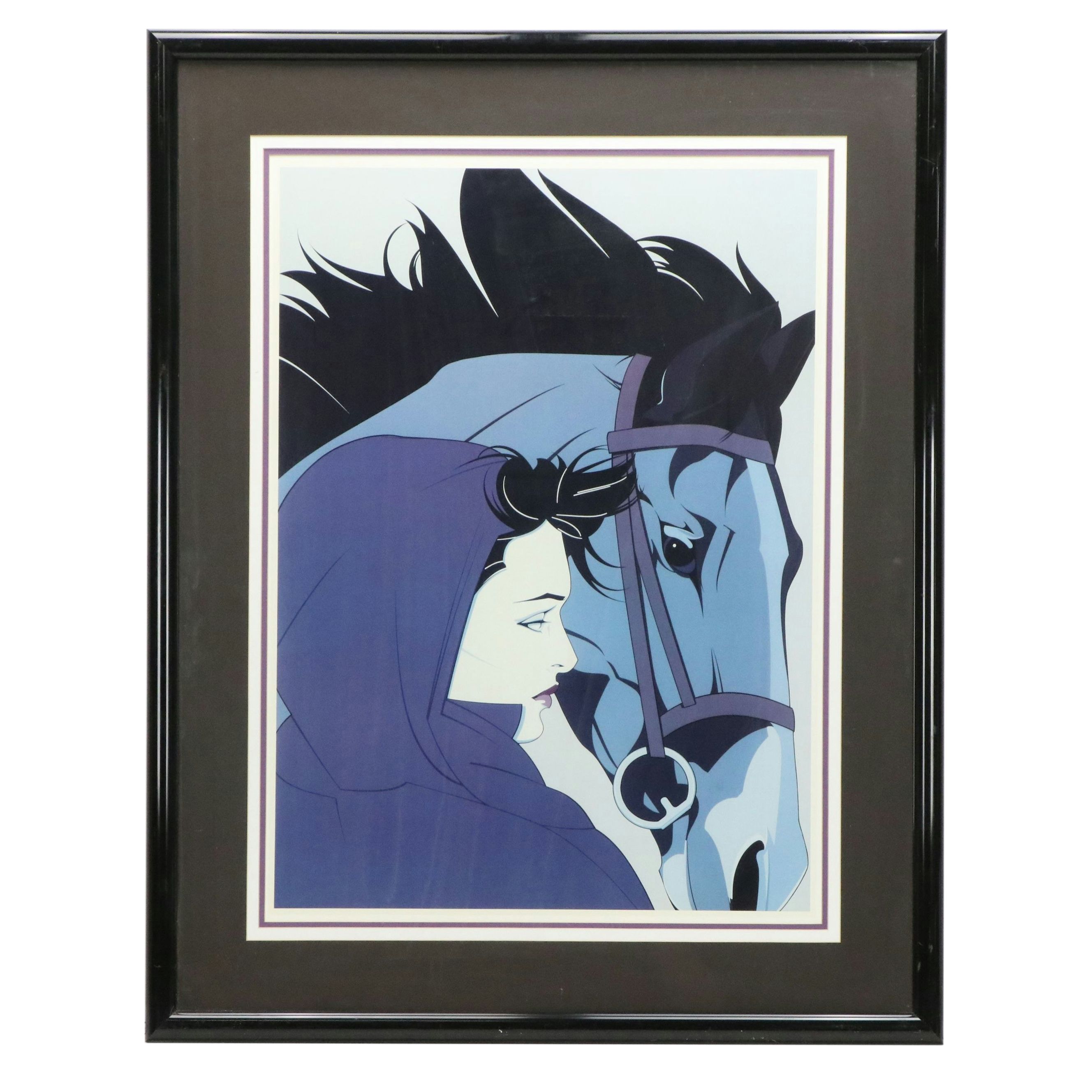 After Patrick Nagel Offset Lithograph "Montana," Late 20th Century
