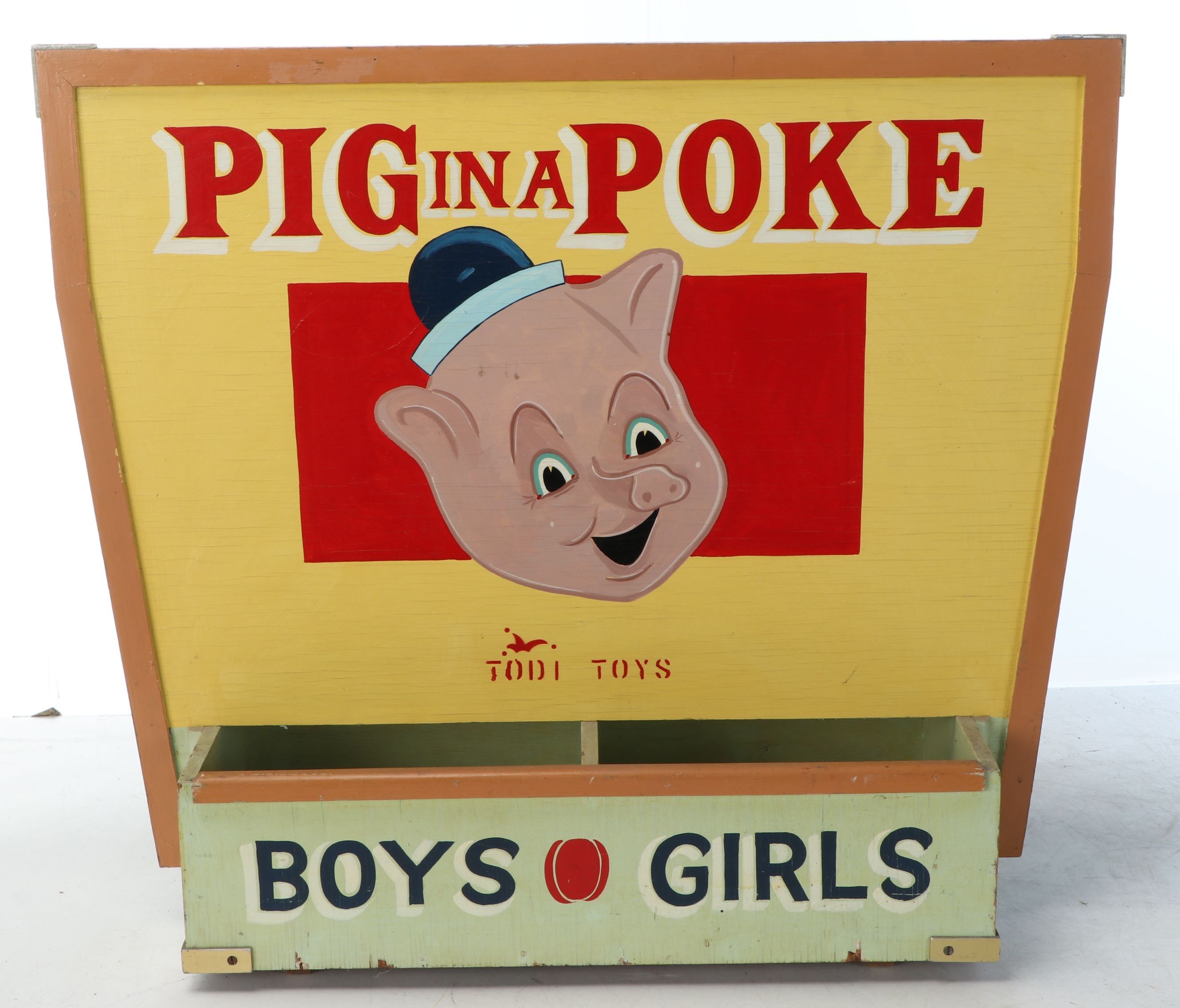 Todi Toys "Pig In A Poke" Toss Game, Mid-20th Century