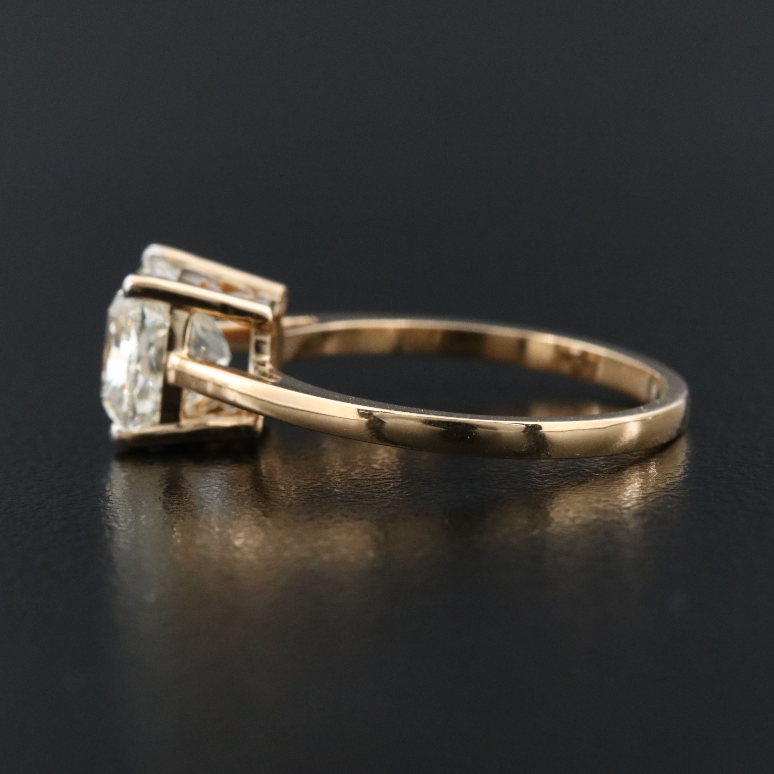 18K 2.52 CT Diamond Solitaire Ring