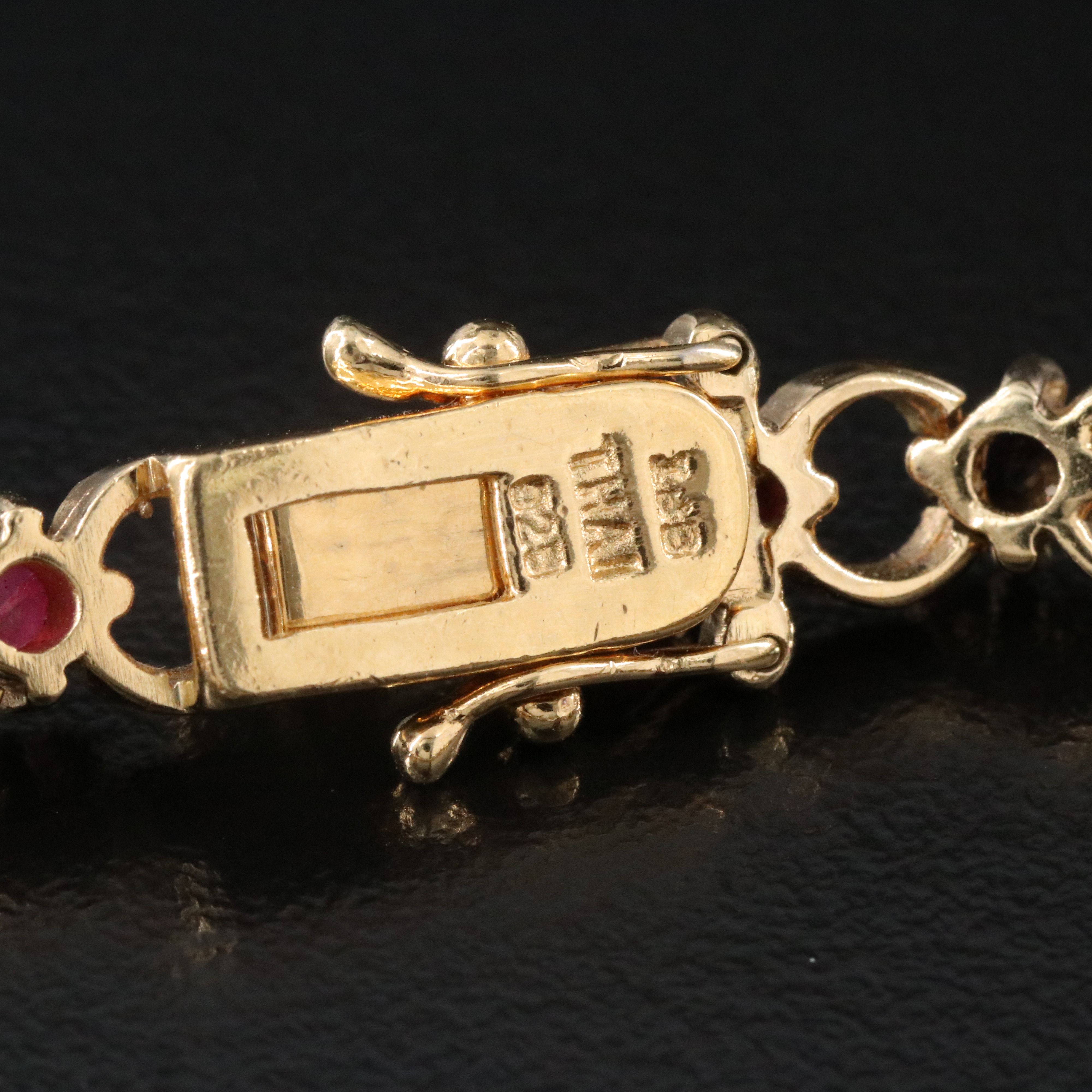 Sterling Ruby, Emerald and Sapphire Bracelet