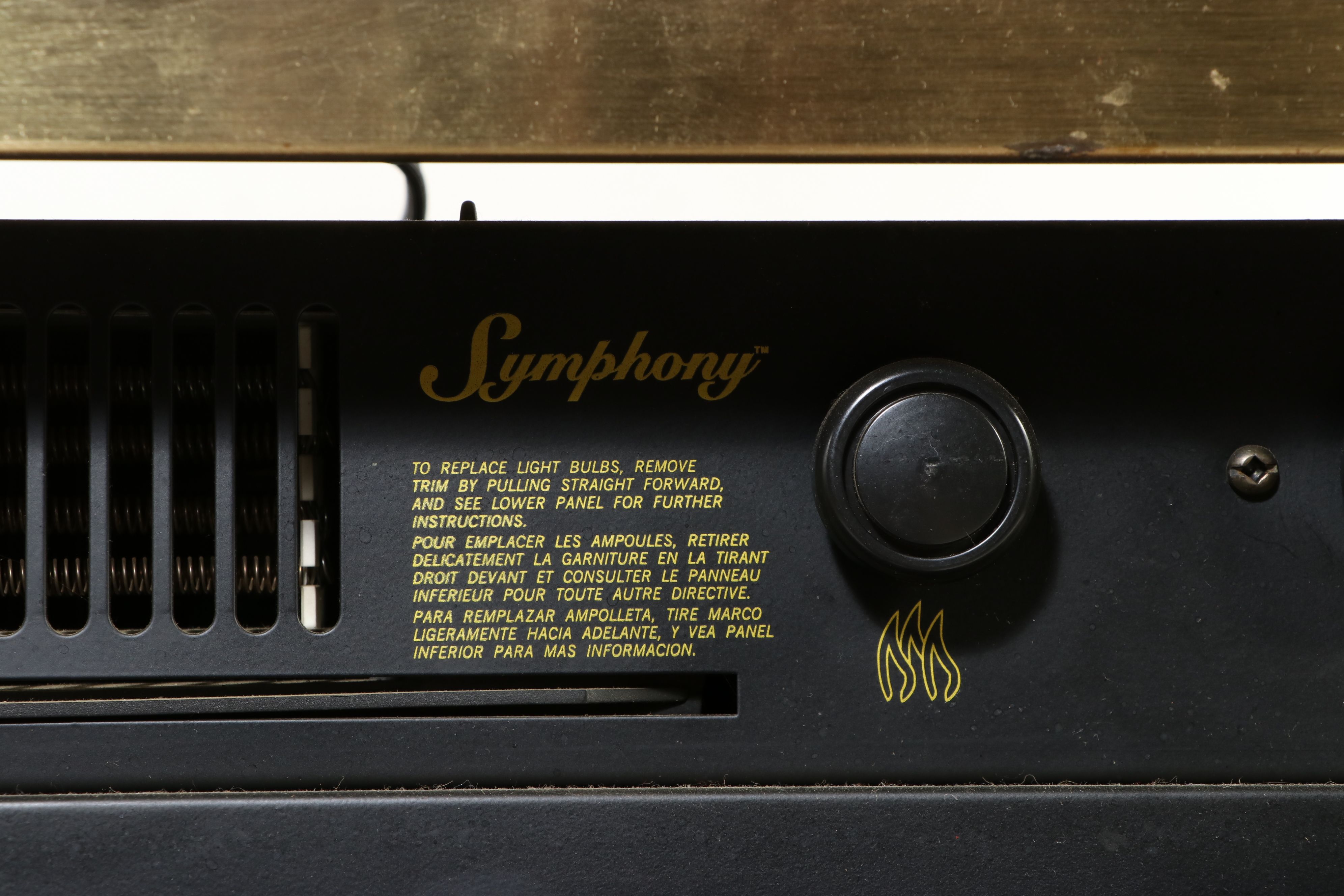 Symphony Electric Fireplace in Oak Frame